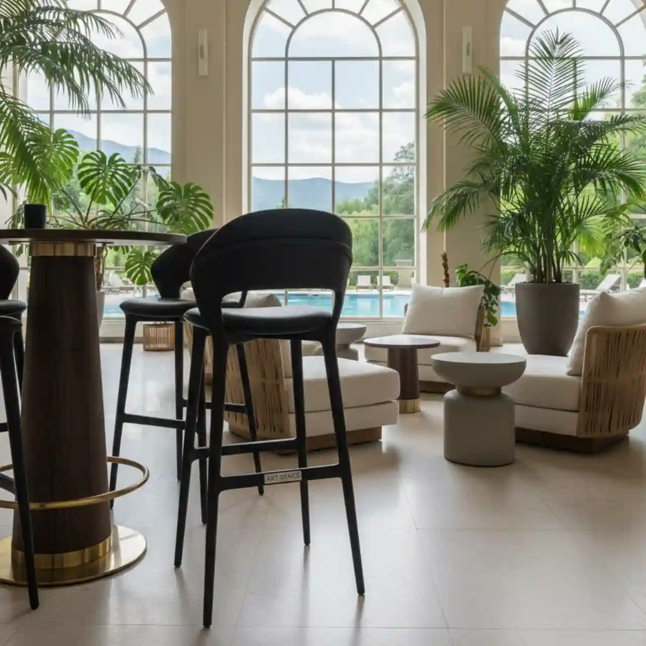 Стул барный черный Johnson Black