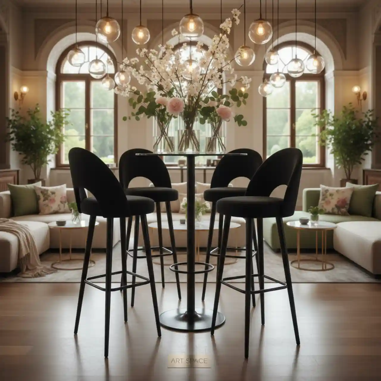 Стул барный черный laguna