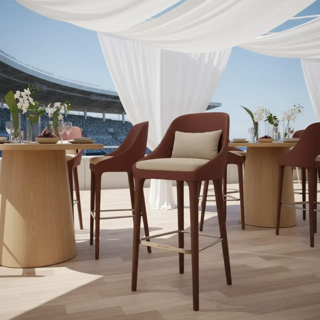 Стул барный Ува S какао венге