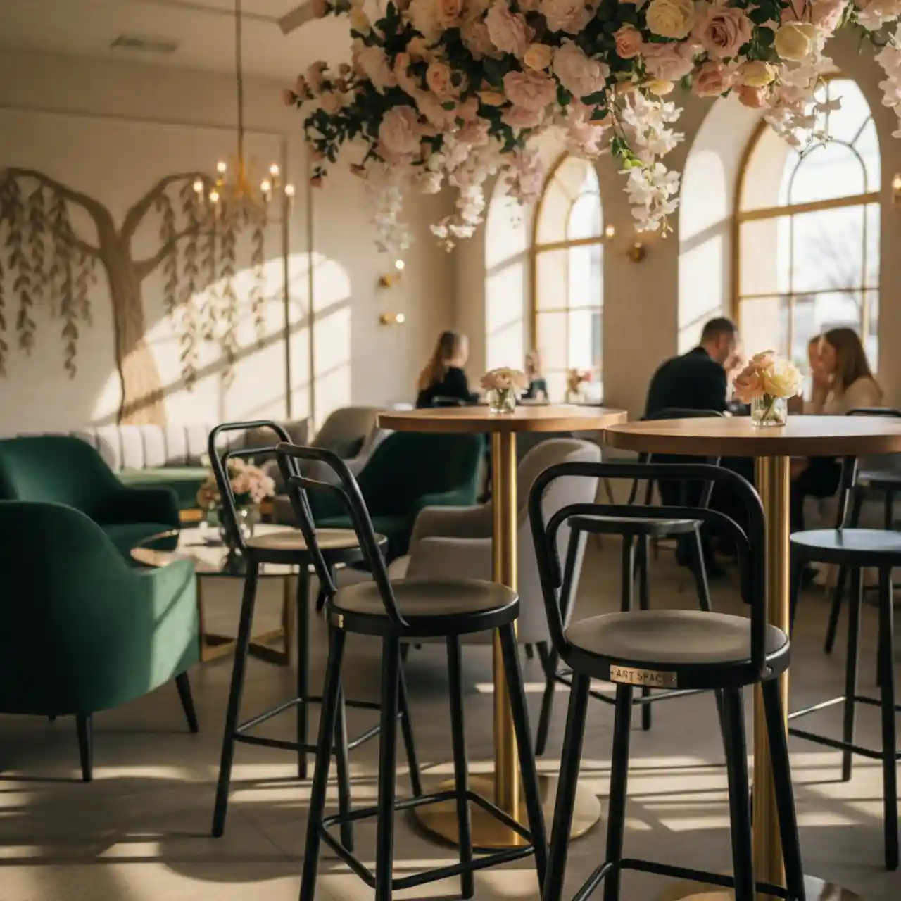 Стул барный со спинкой черный Tolix