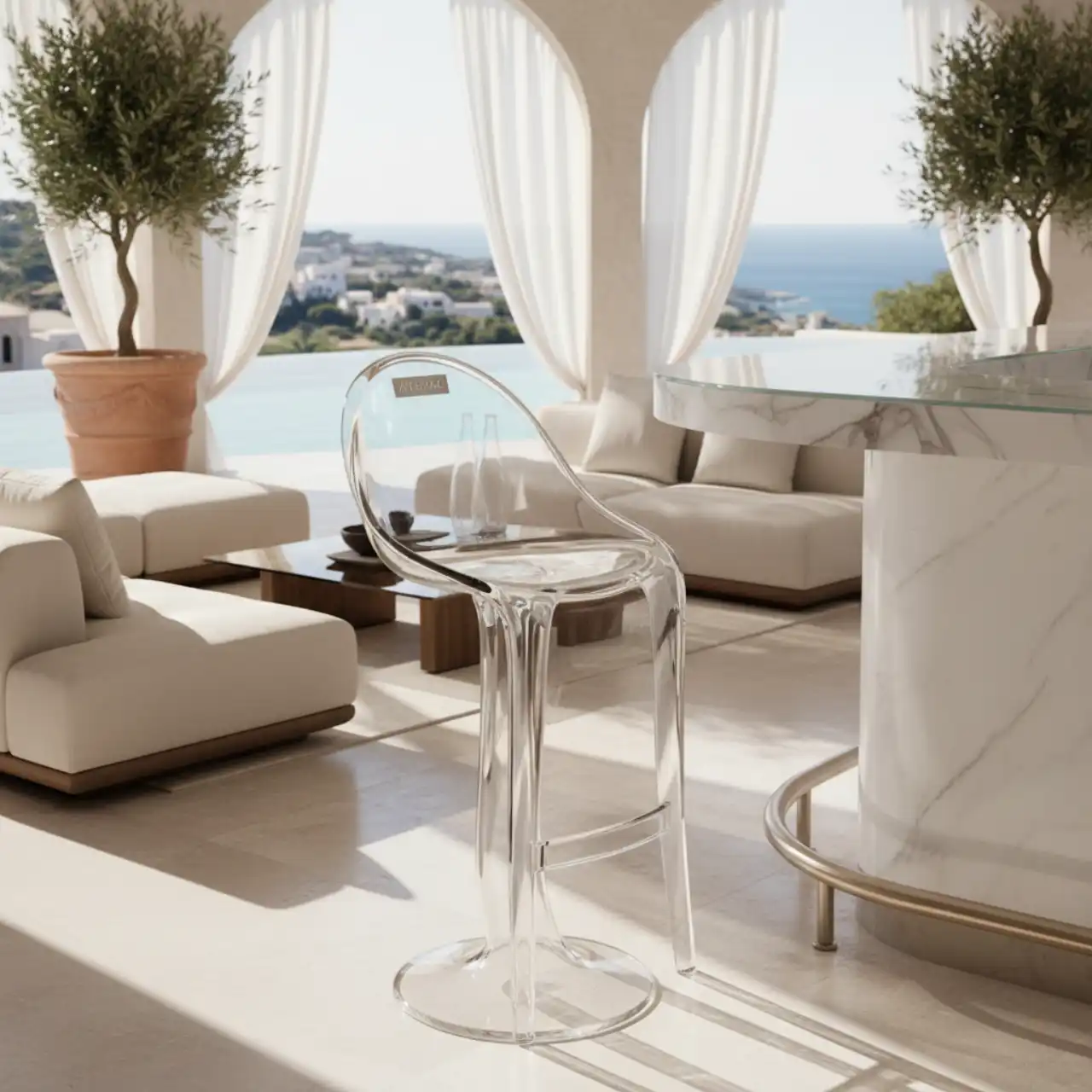 Стул барный прозрачный Igloo