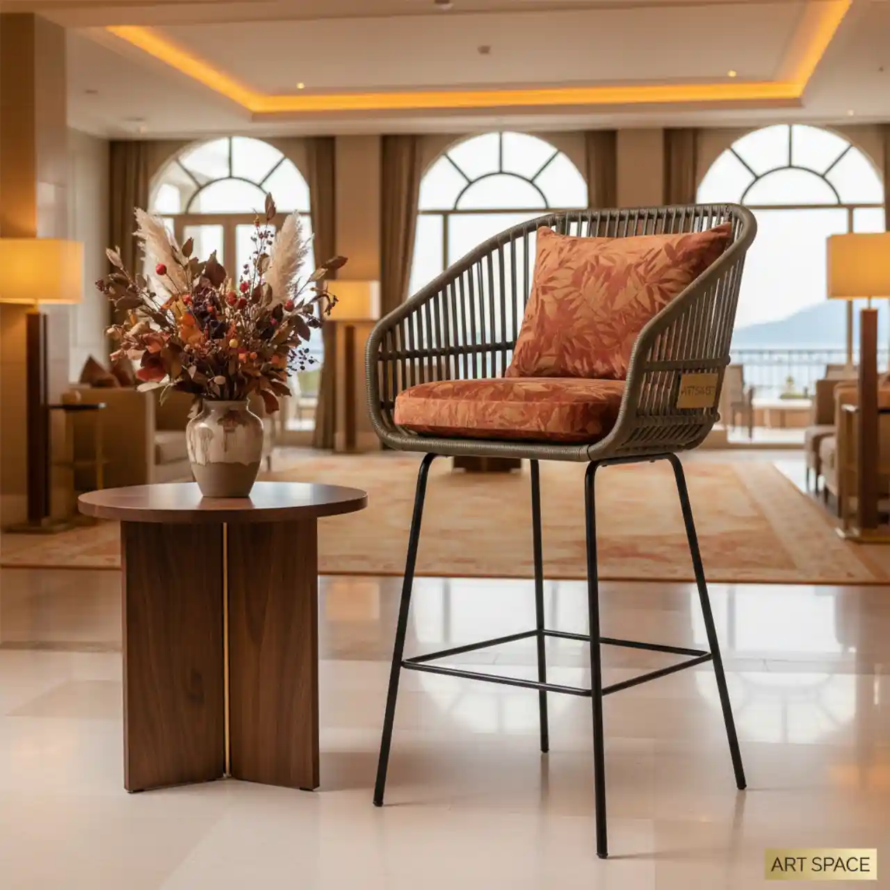 Стул барный плетеный Lisa Club