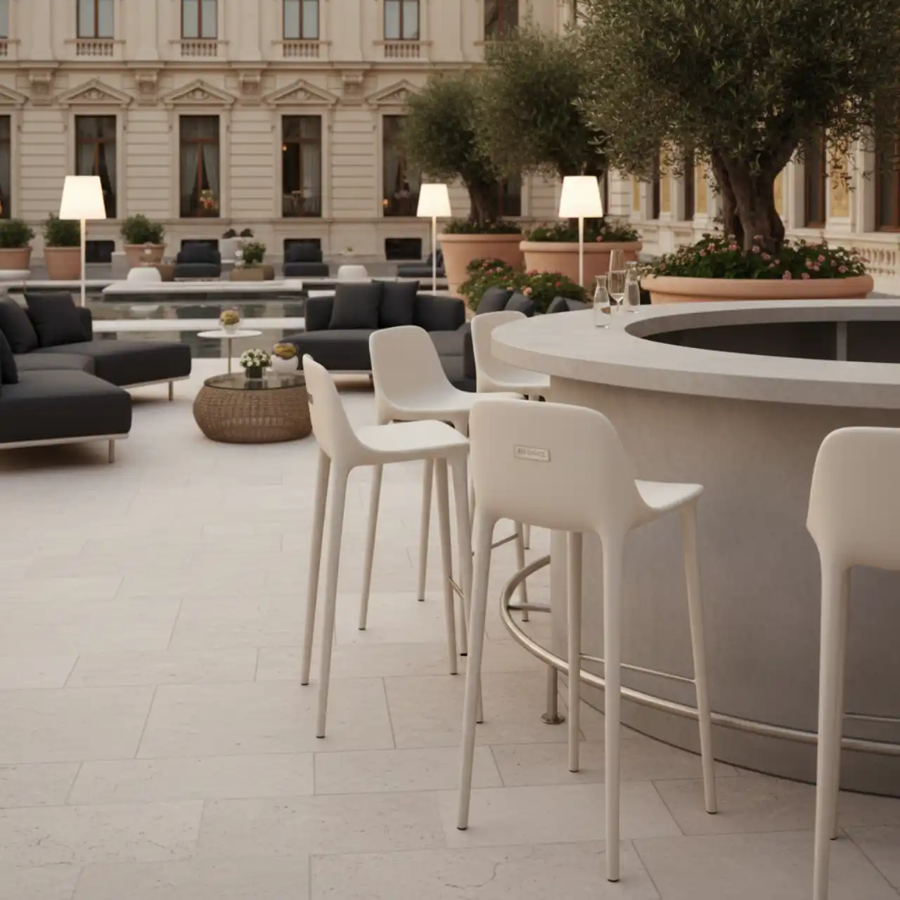 Стул барный пластиковый Tweet