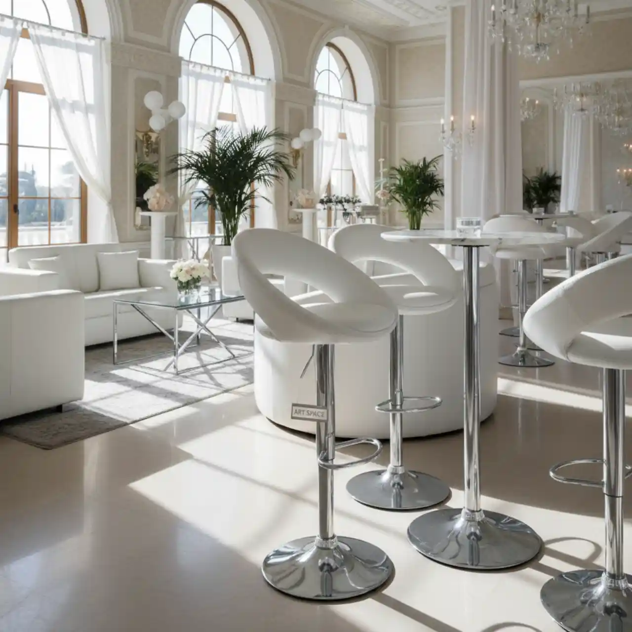 Стул барный Марсель белый