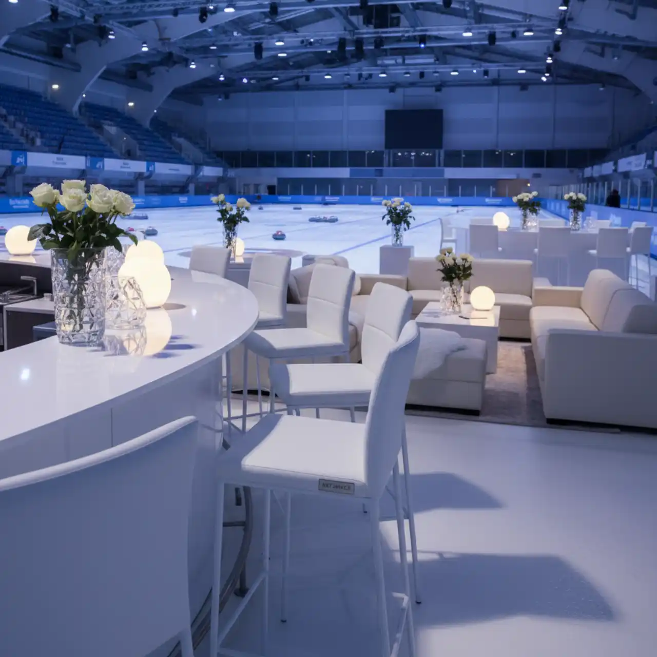 Стул барный Лонки белые ножки