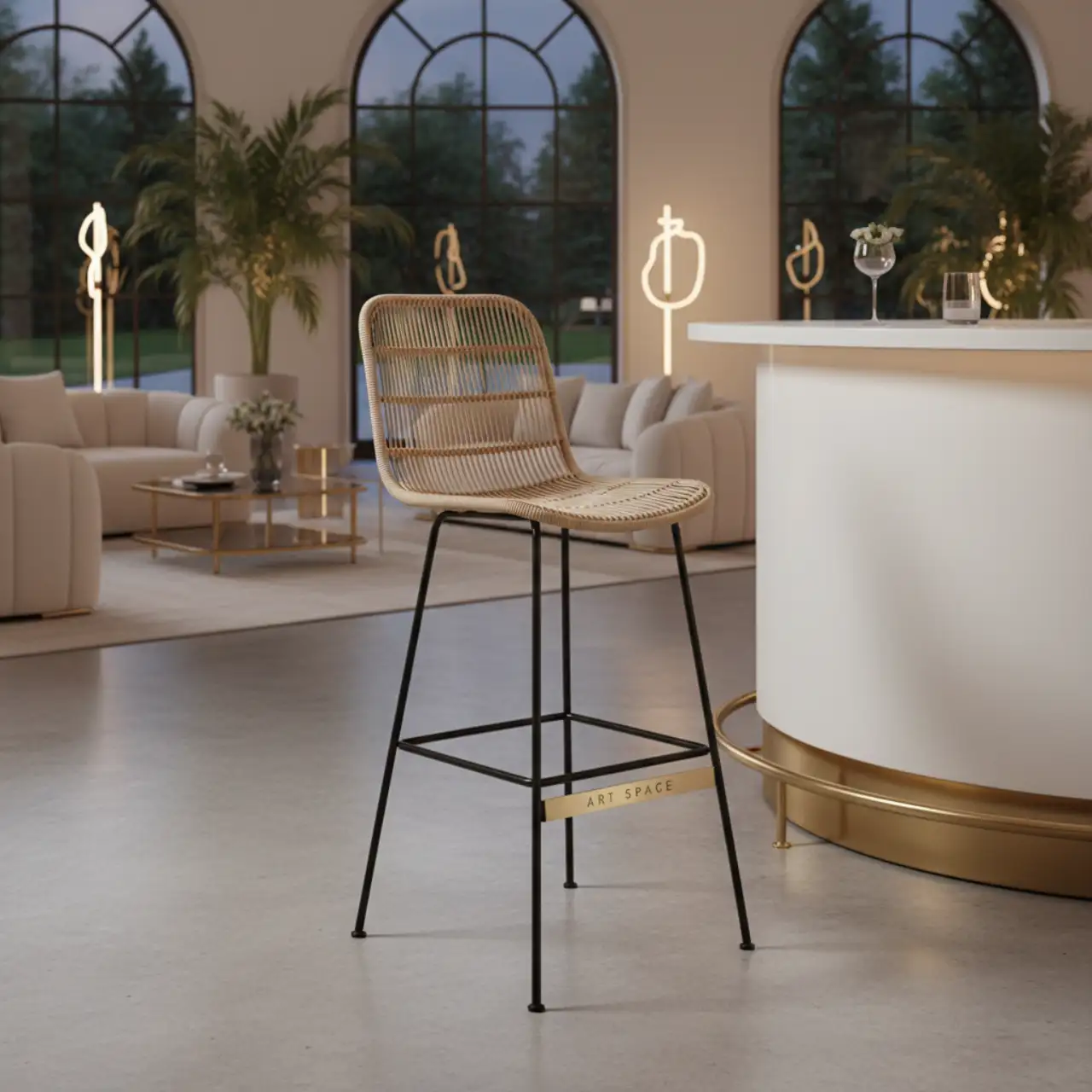 Стул барный Малави бежевый LITE