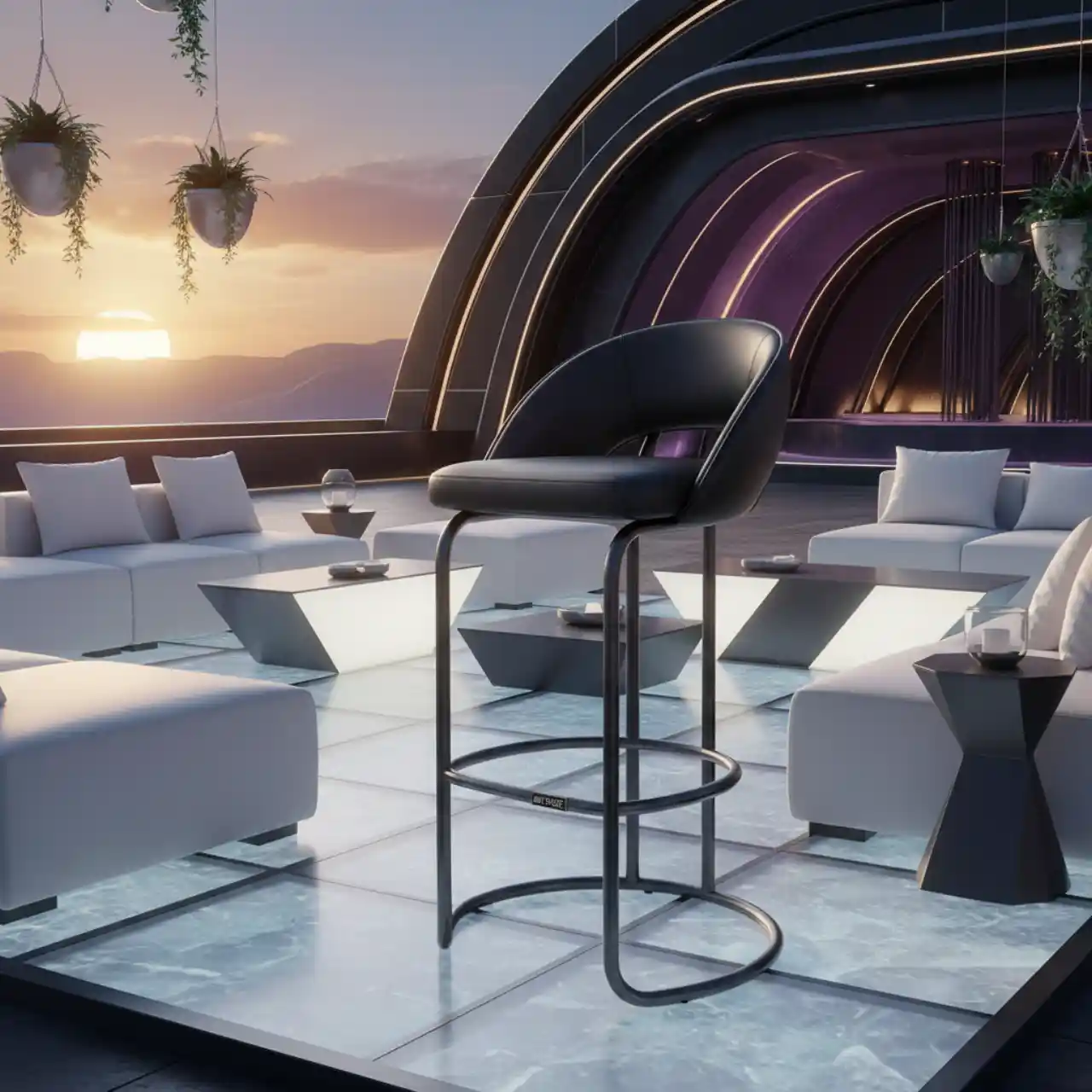 Стул барный Либерти черный