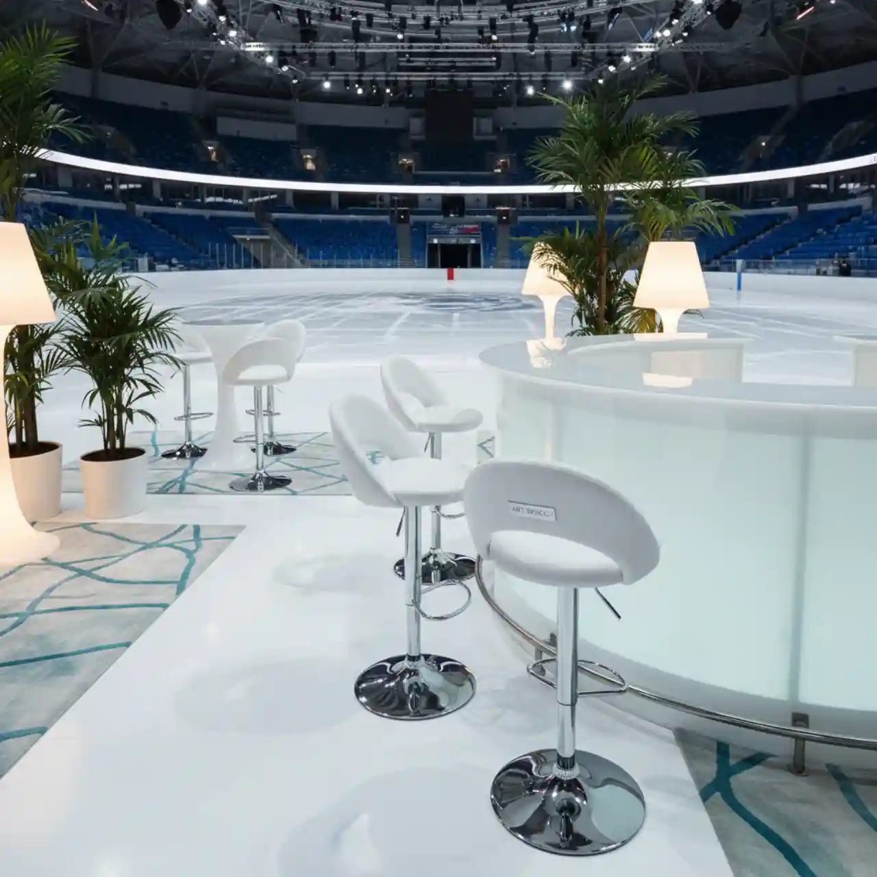 Стул барный белый laguna