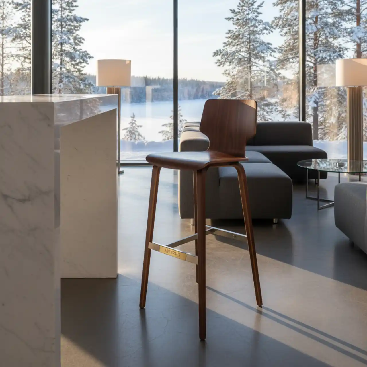 Стул барный вращающийся Kuadra