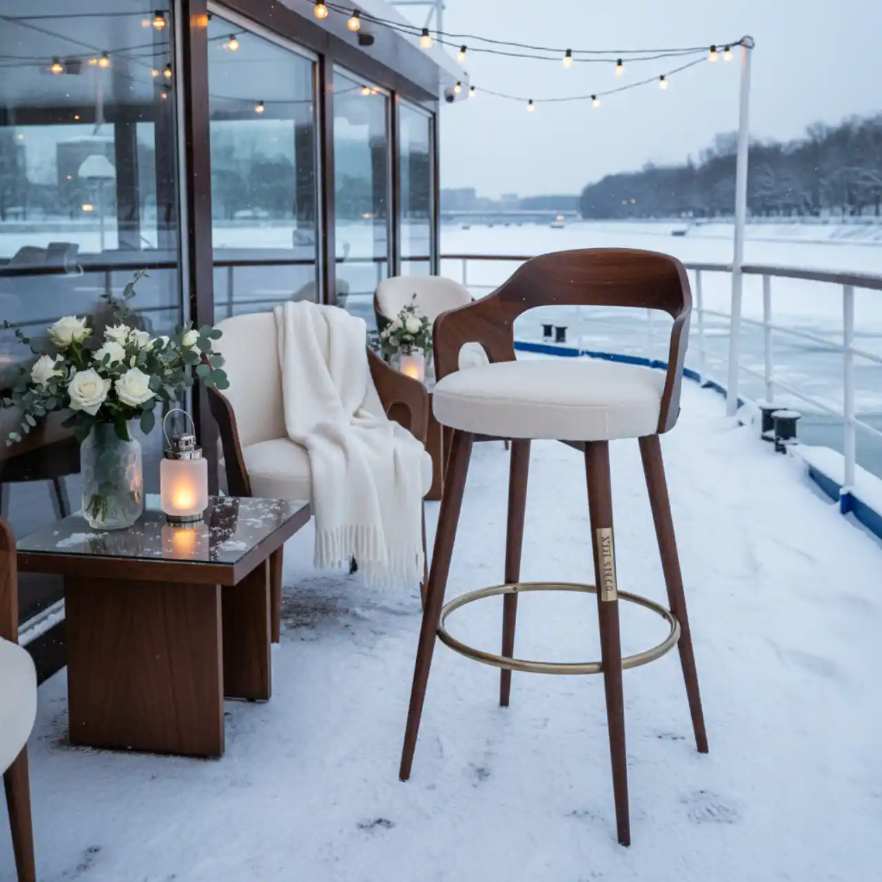 Стул барный Wood