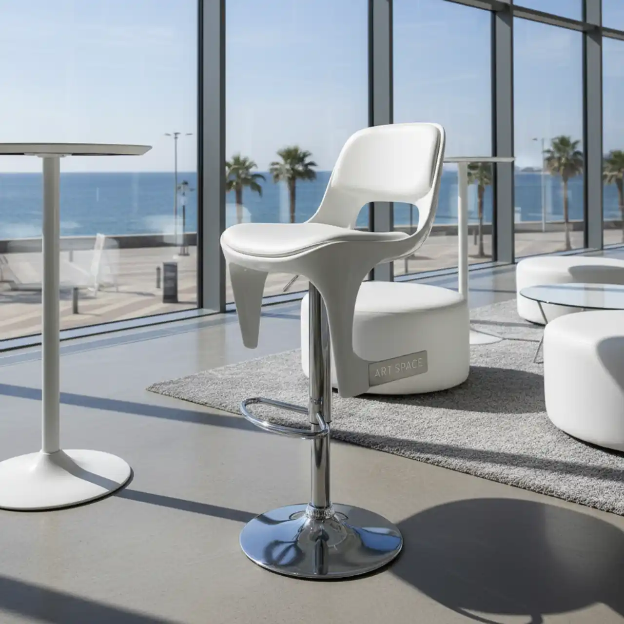 Стул барный белый Roxy
