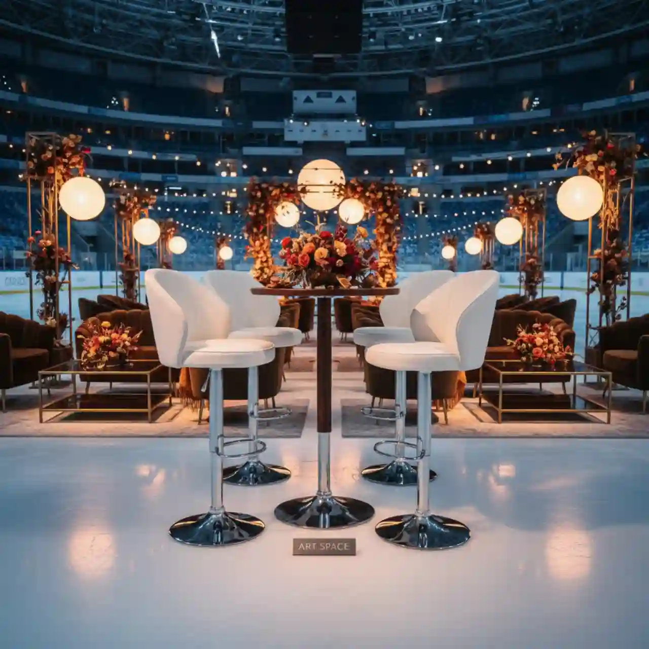 Стул барный белый Roxy из экокожи