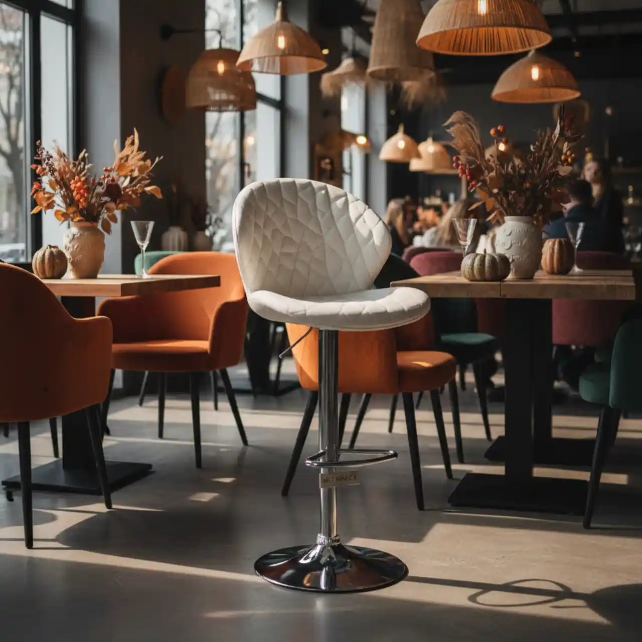 Стул барный белый Crack