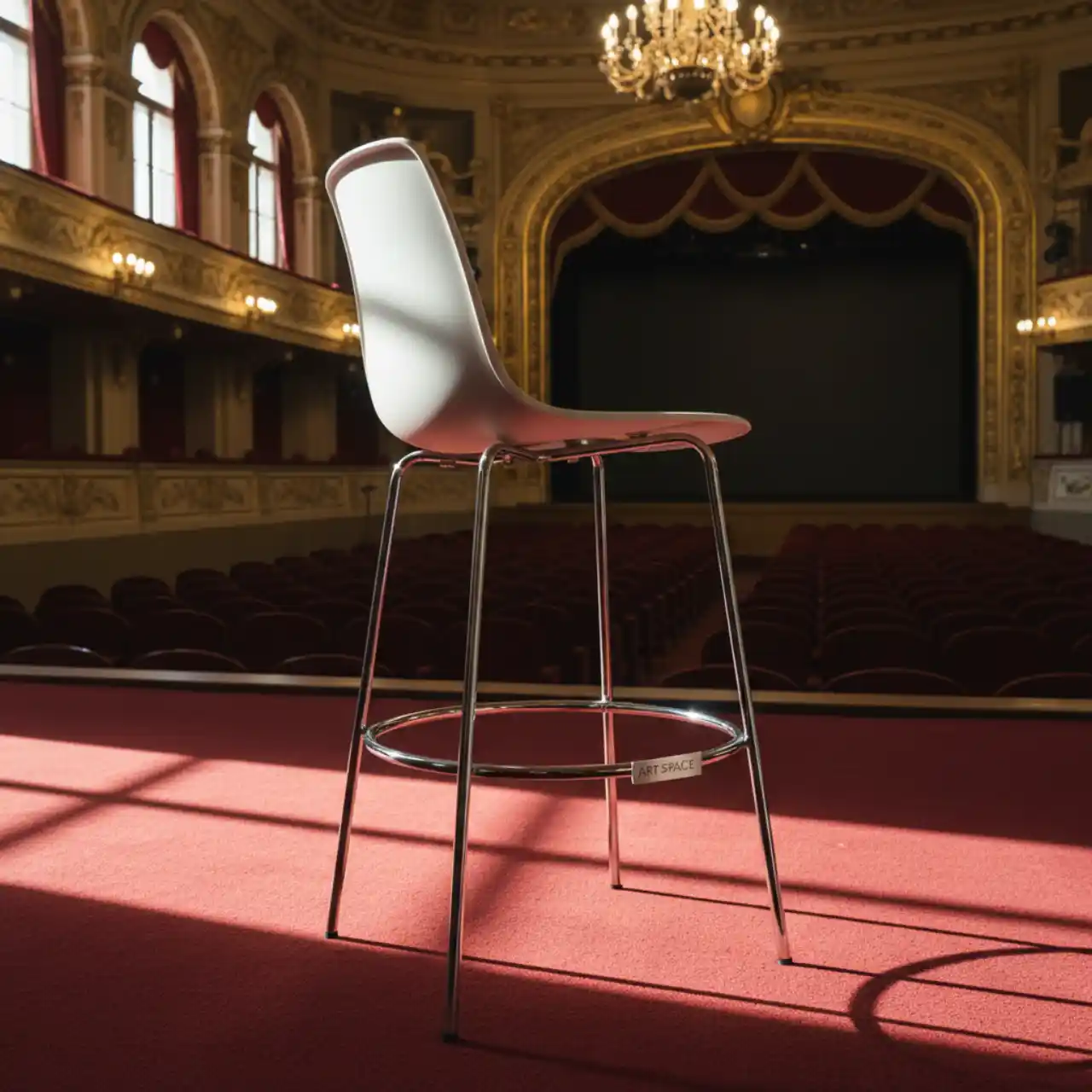 Стул барный белый Zeta