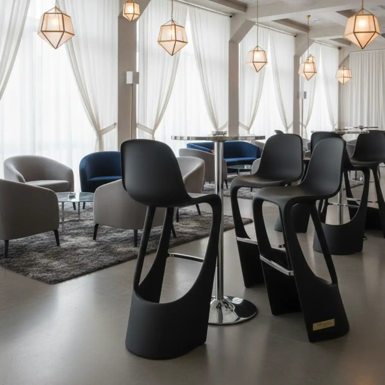 Стул барный Miura black