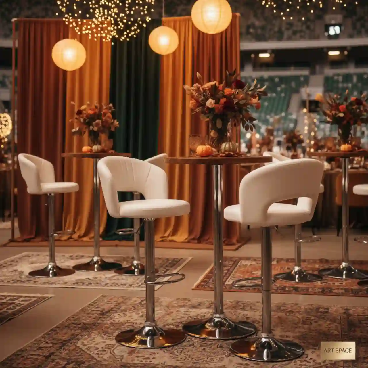 Стул барный Mira белый из экокожи