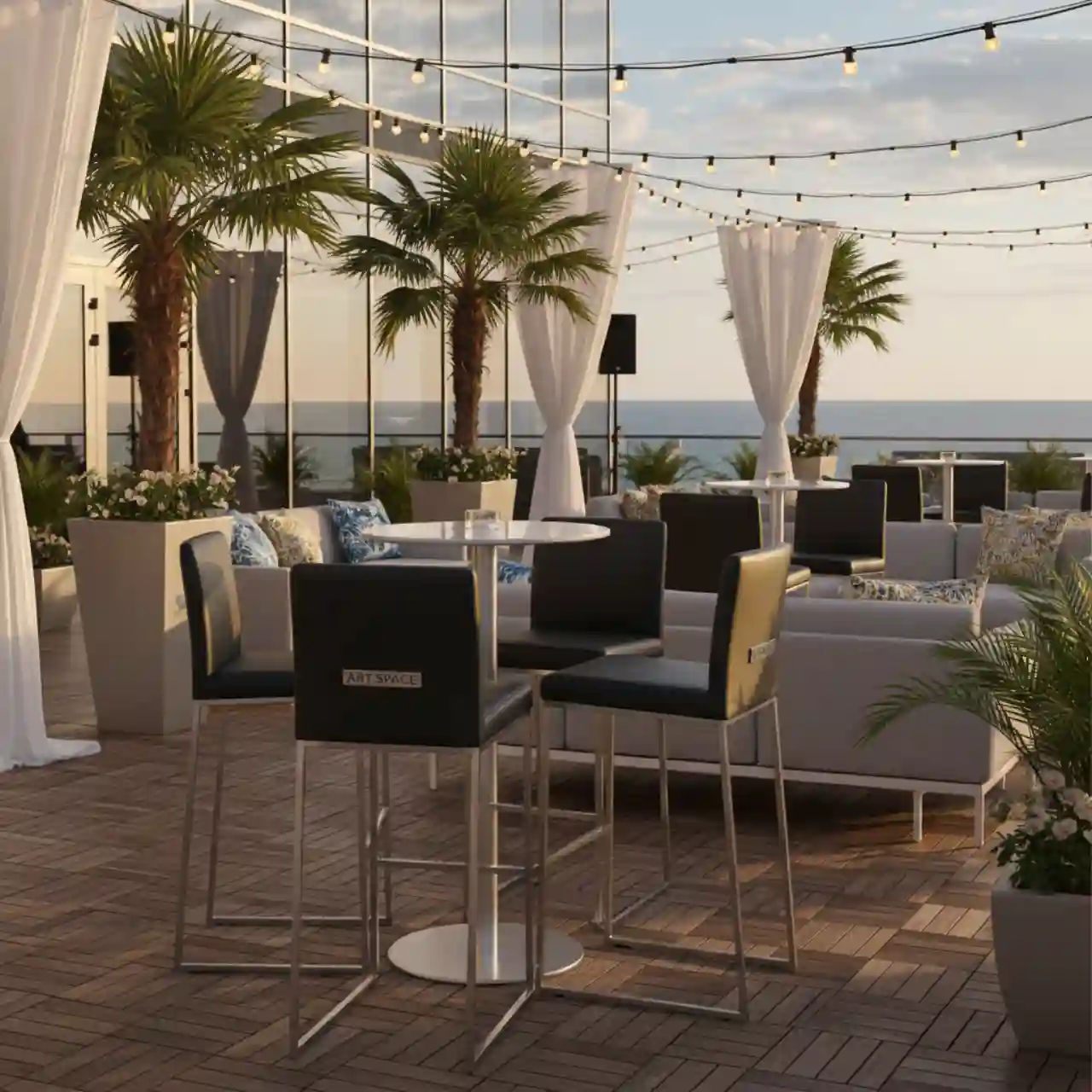 Стул барный Hitek черный