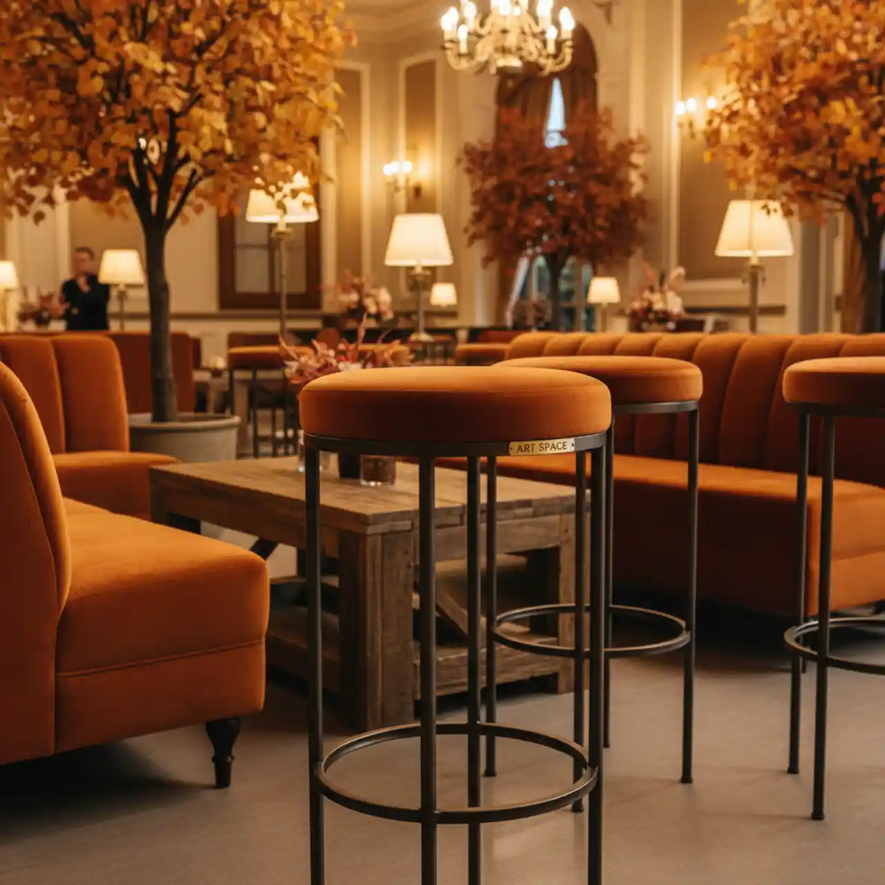 Стул барный Loft круглый