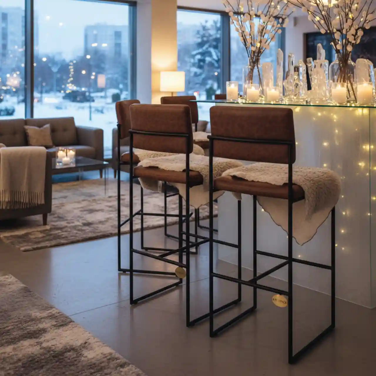 Стул барный Loft со съемной спинкой