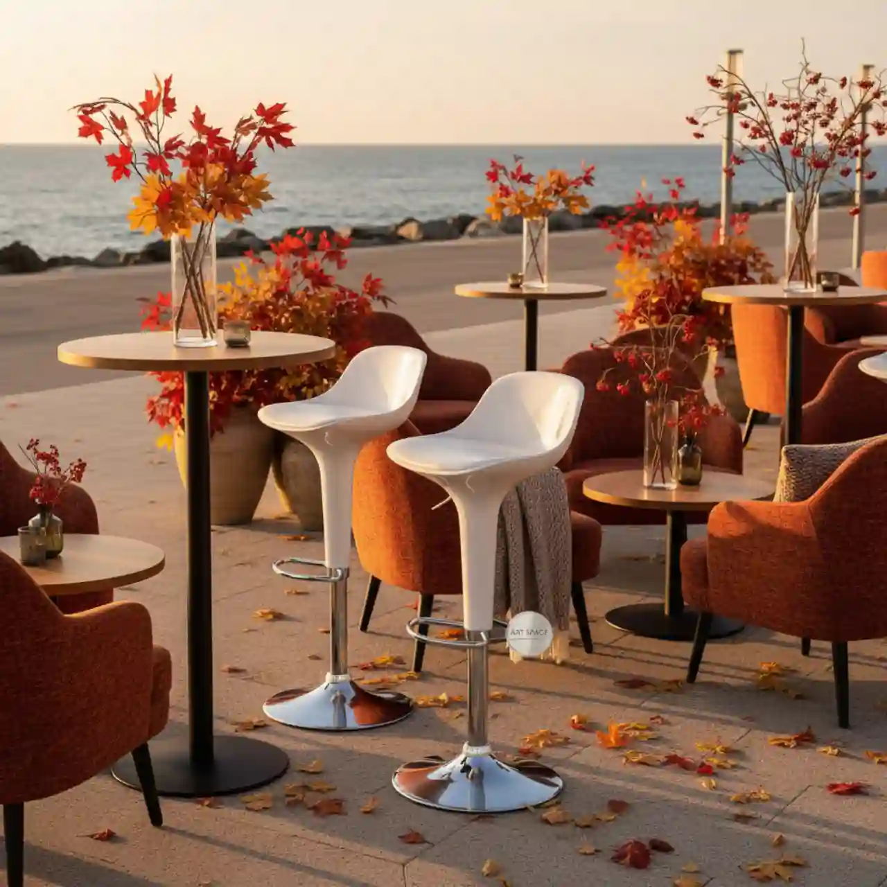 Стул барный Hitek White