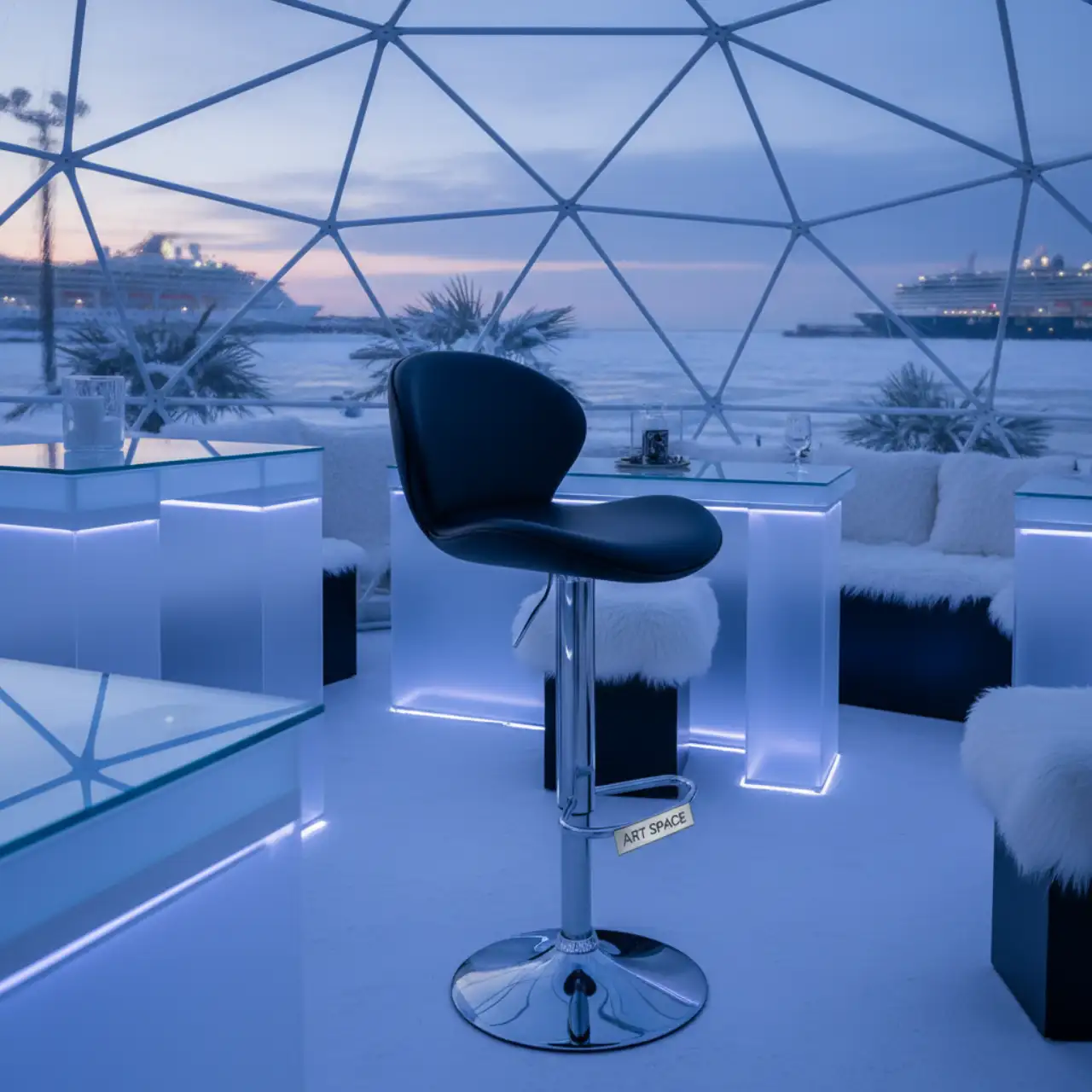 Стул барный Hi Tech Black