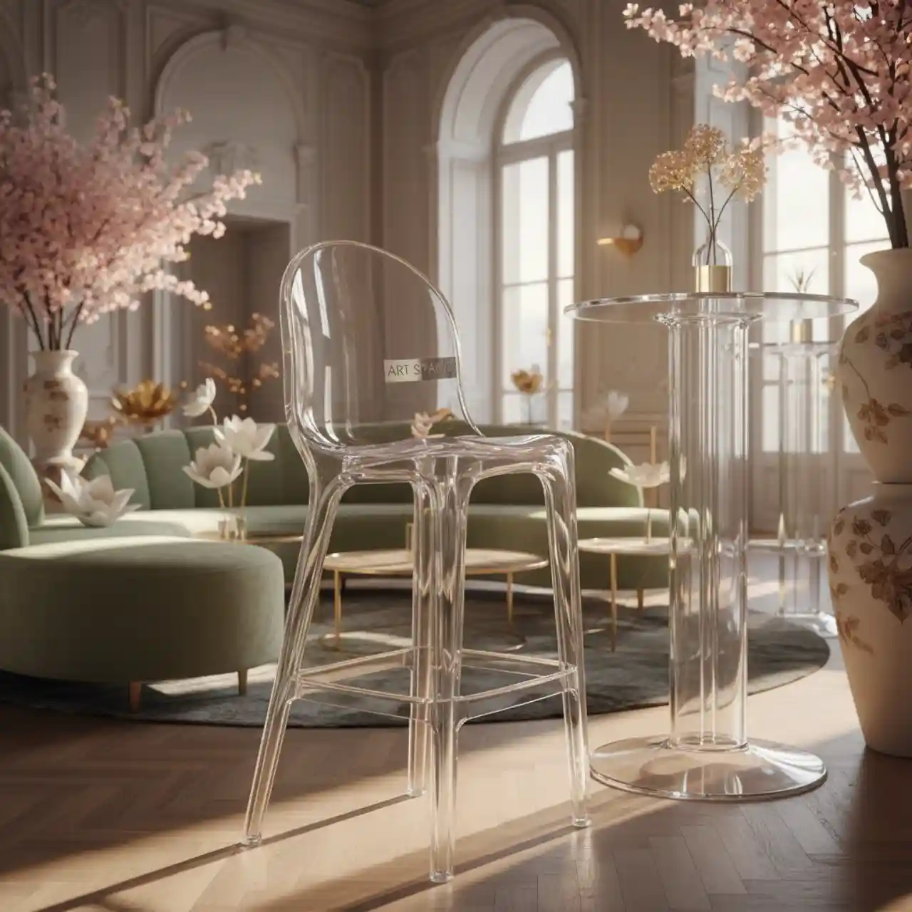 Стул барный Ghost прозрачный