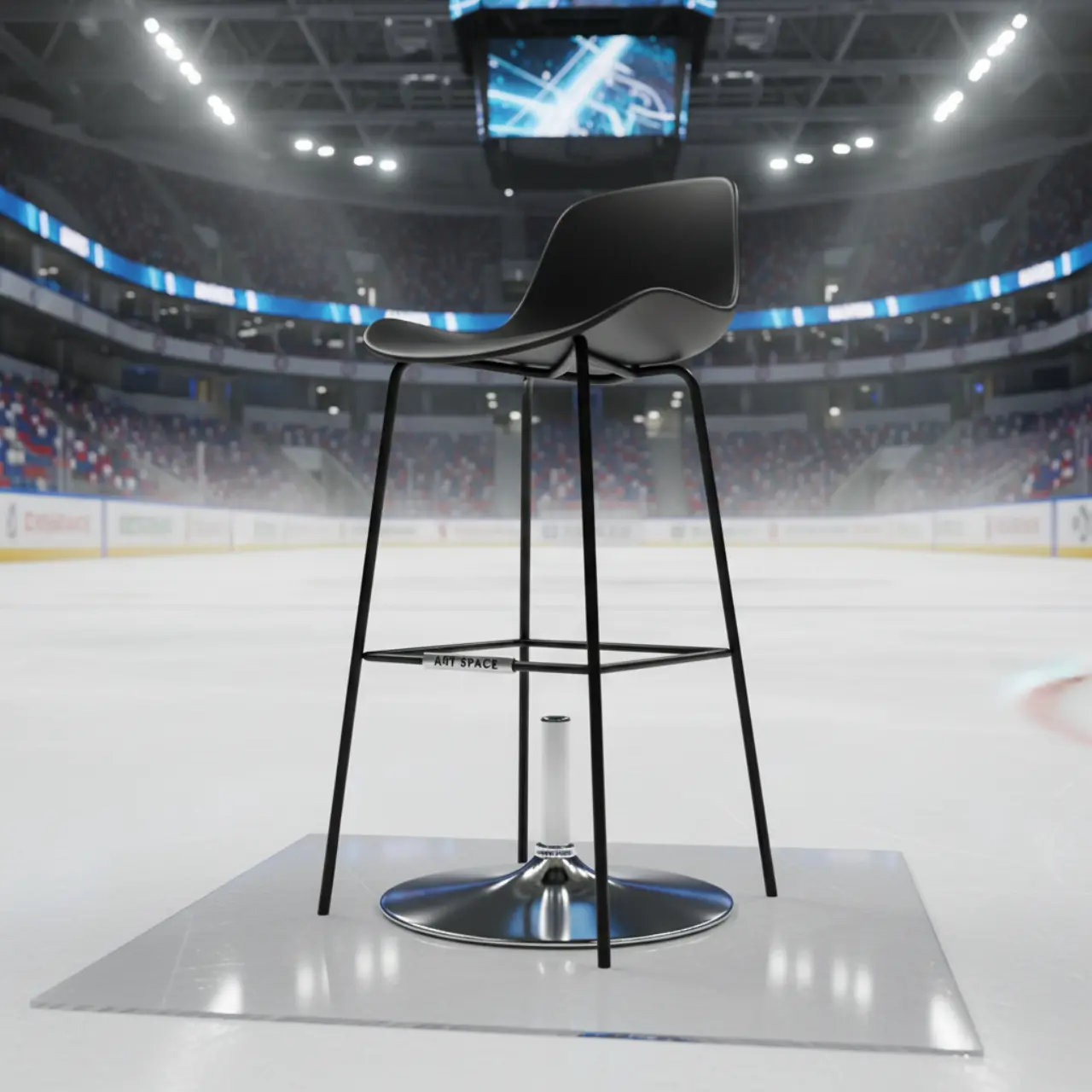 Стул барный Flow черный RAL