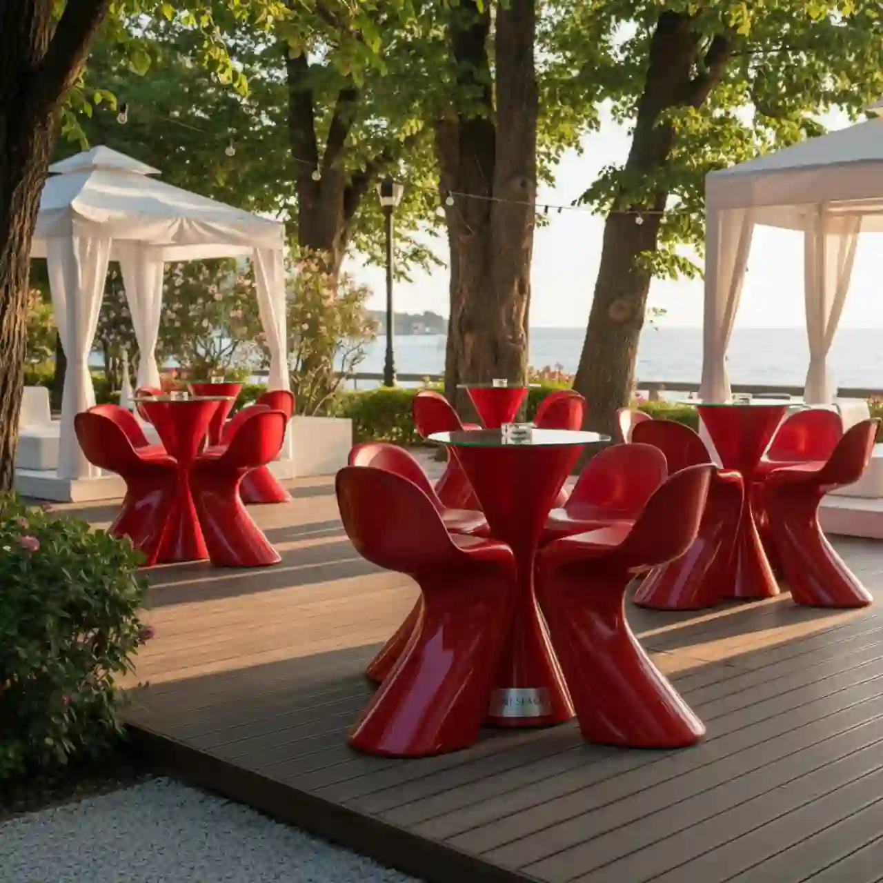 Стул барный Bombo Red