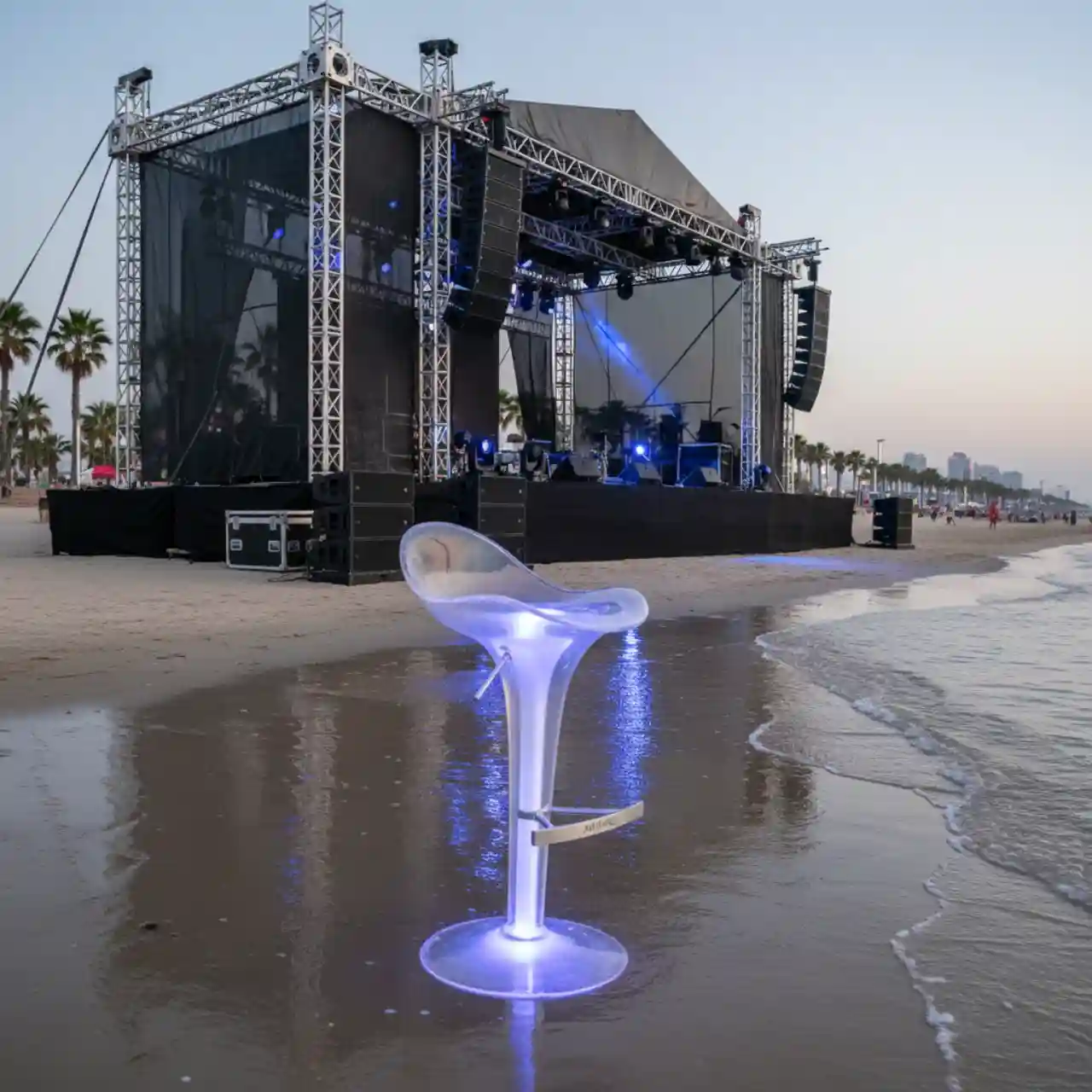 Барный стул с LED подсветкой