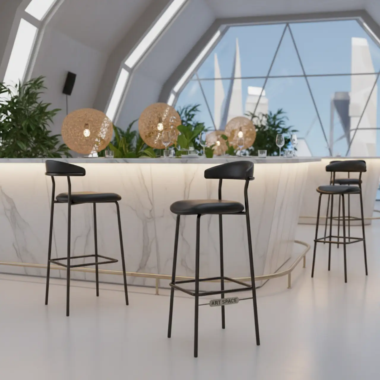 Барный стул Маркус Ван чёрный