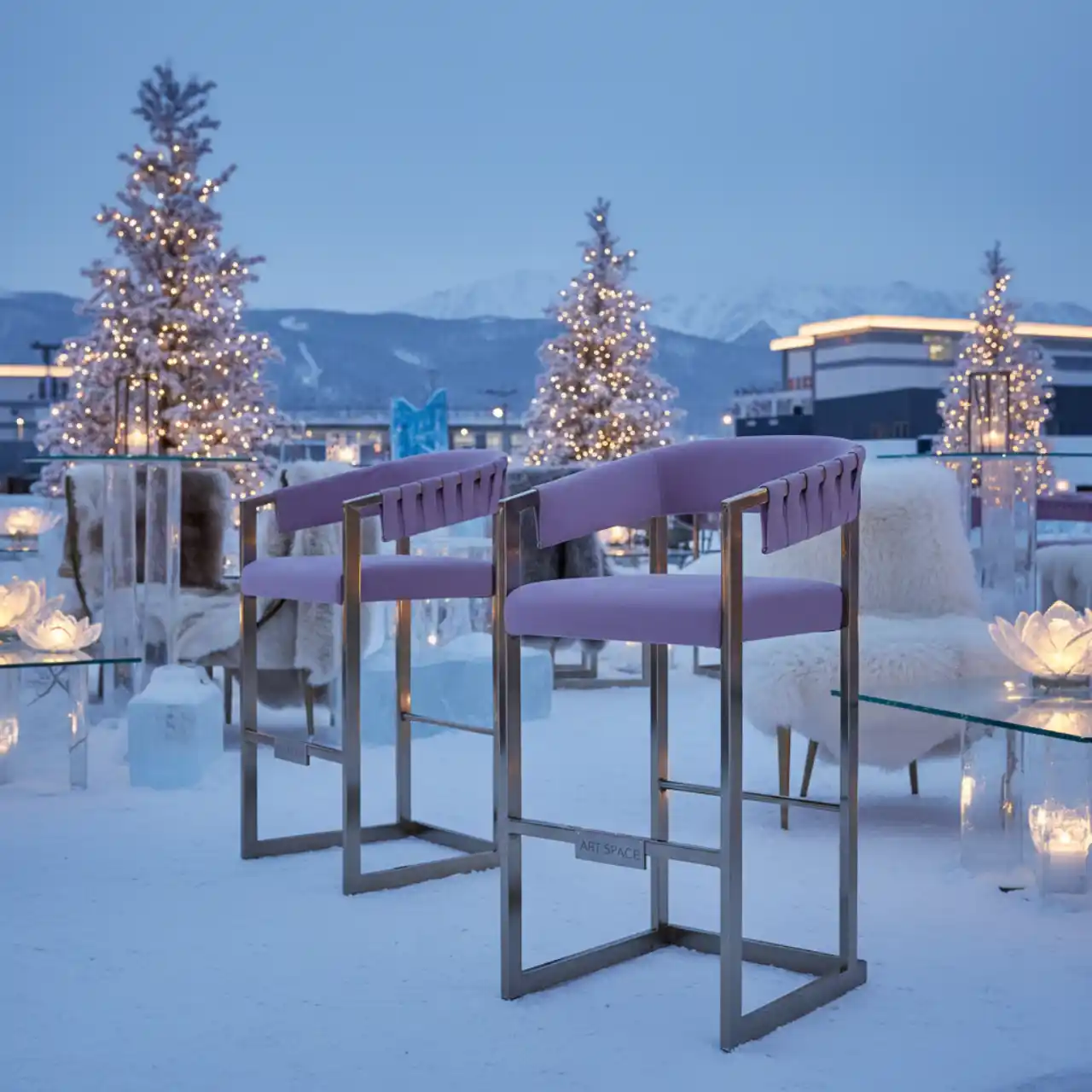 Барный стул Слинг лаванда