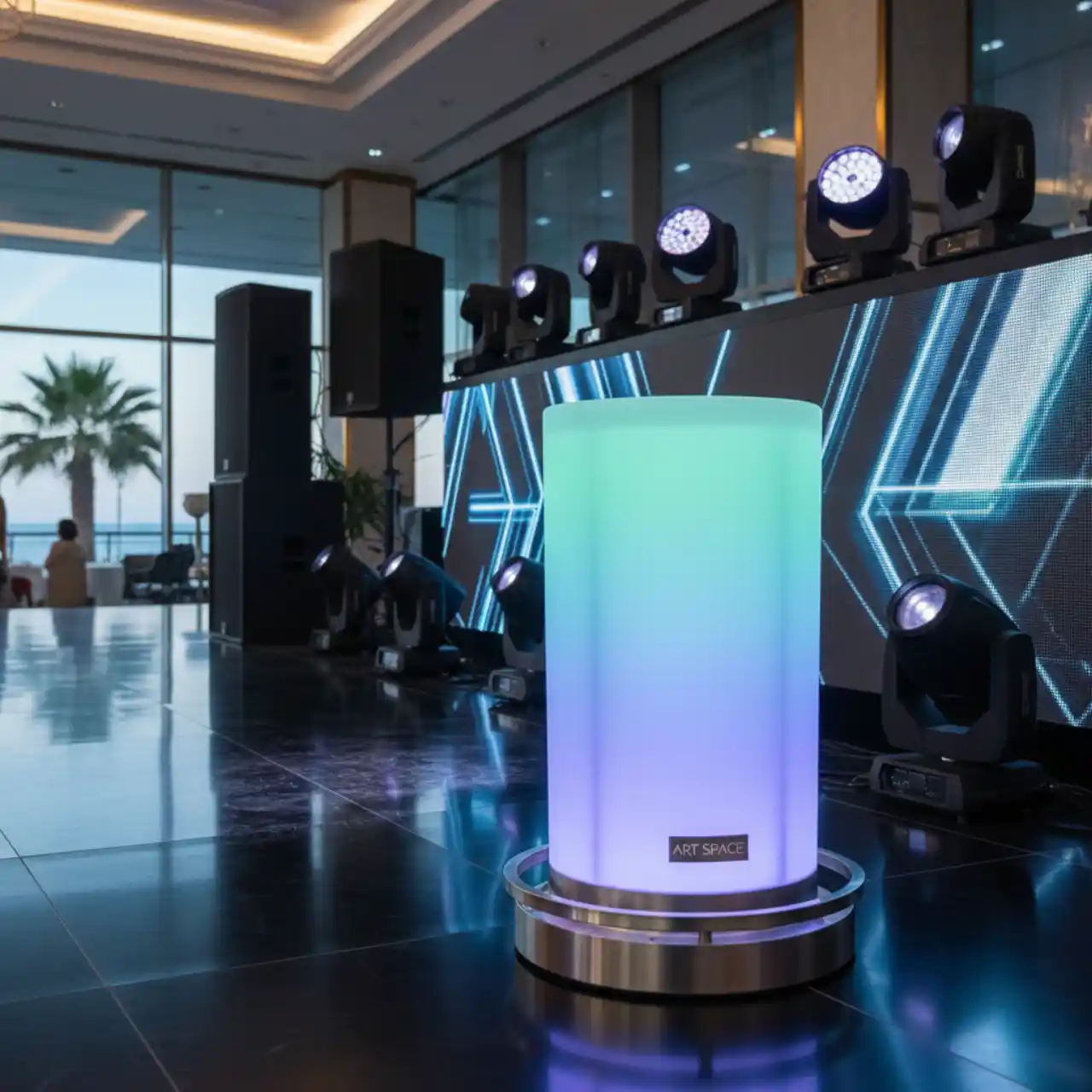 Барный стул светильник на аккумуляторе с пультом