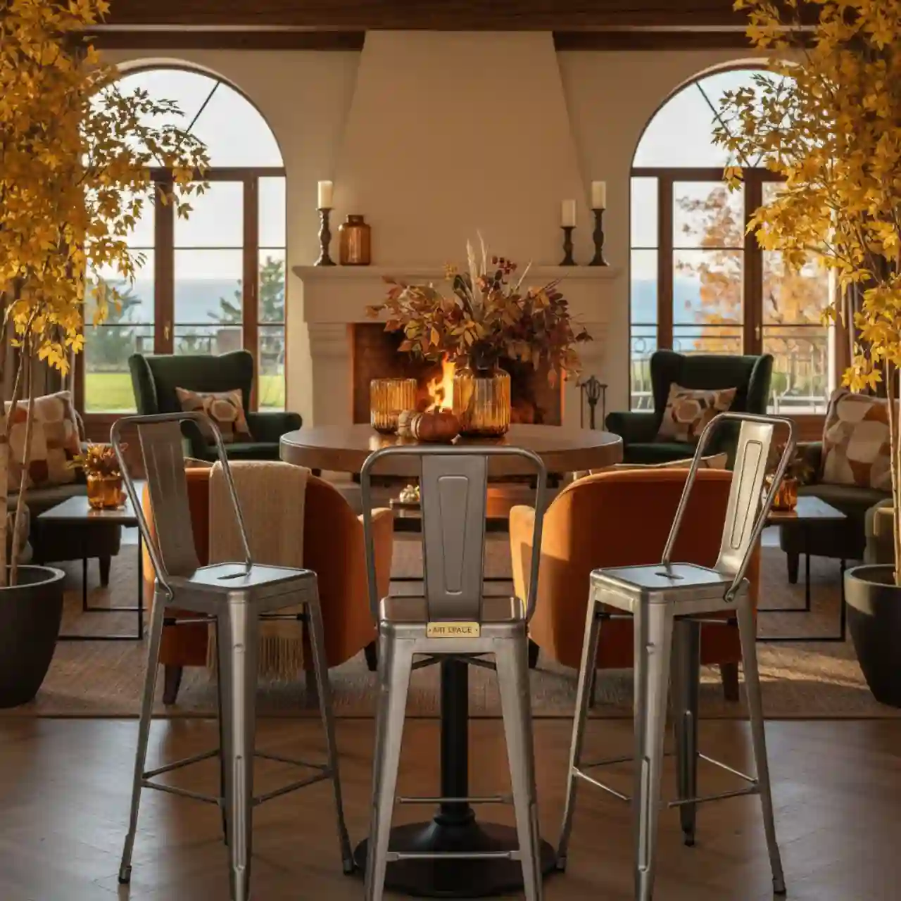 Барный стул Tolix серый