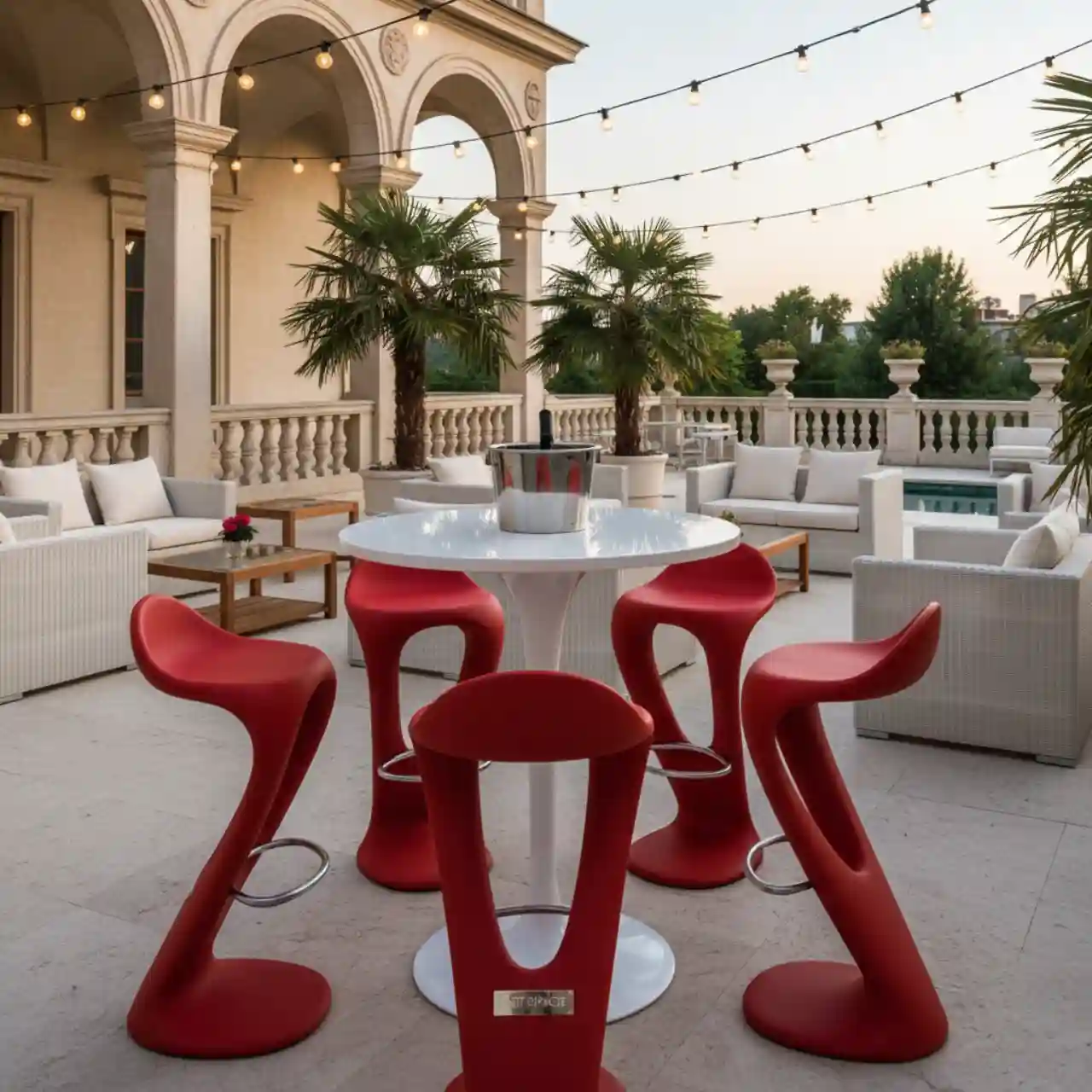 Барный стул Miura Red