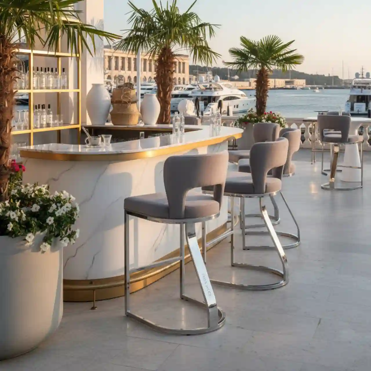 Барный стул Oscar серый