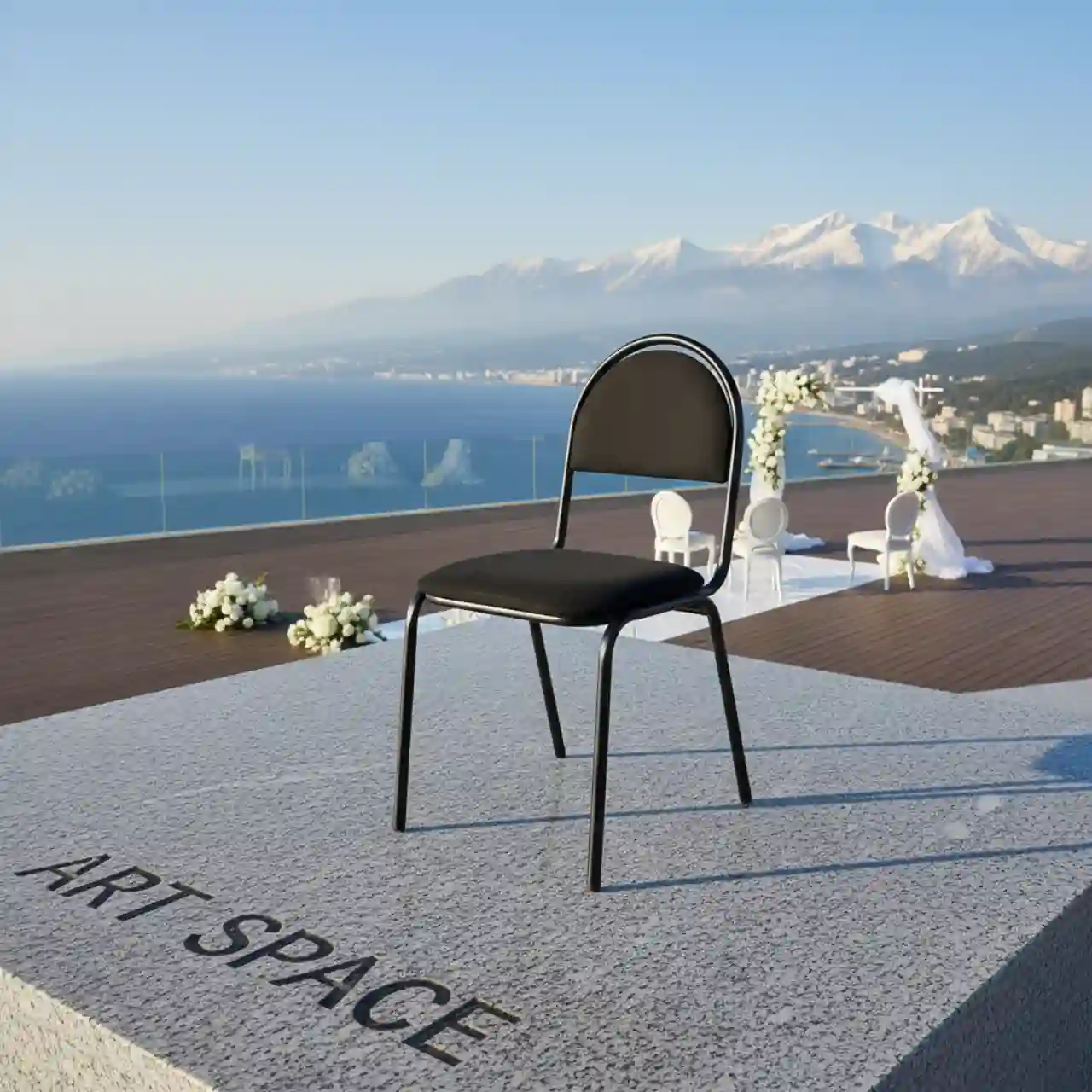 Стулья офисный ОЗИ черный