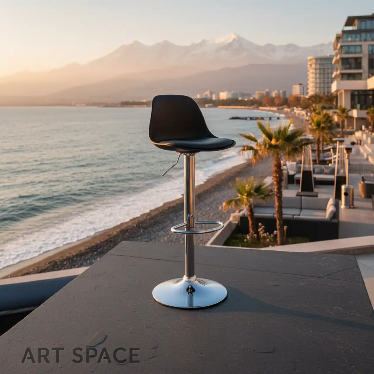 Стулья барные SOFT черный