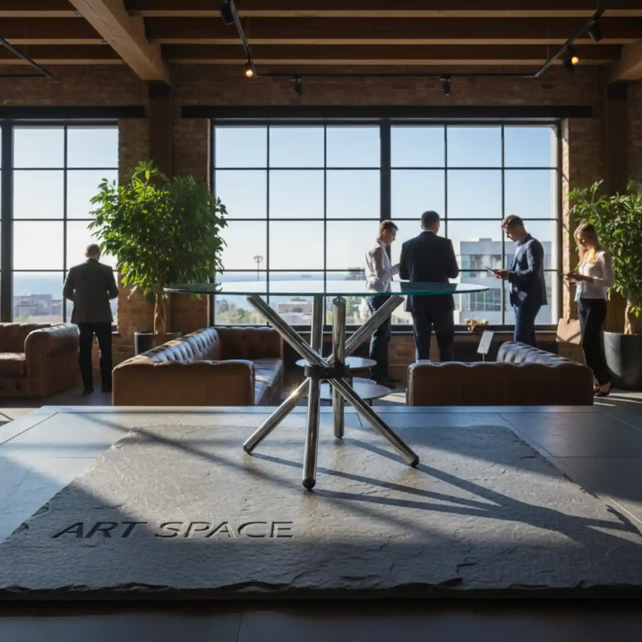 Столы журнальные ГИДРА мини 80 – стеклянная столешница