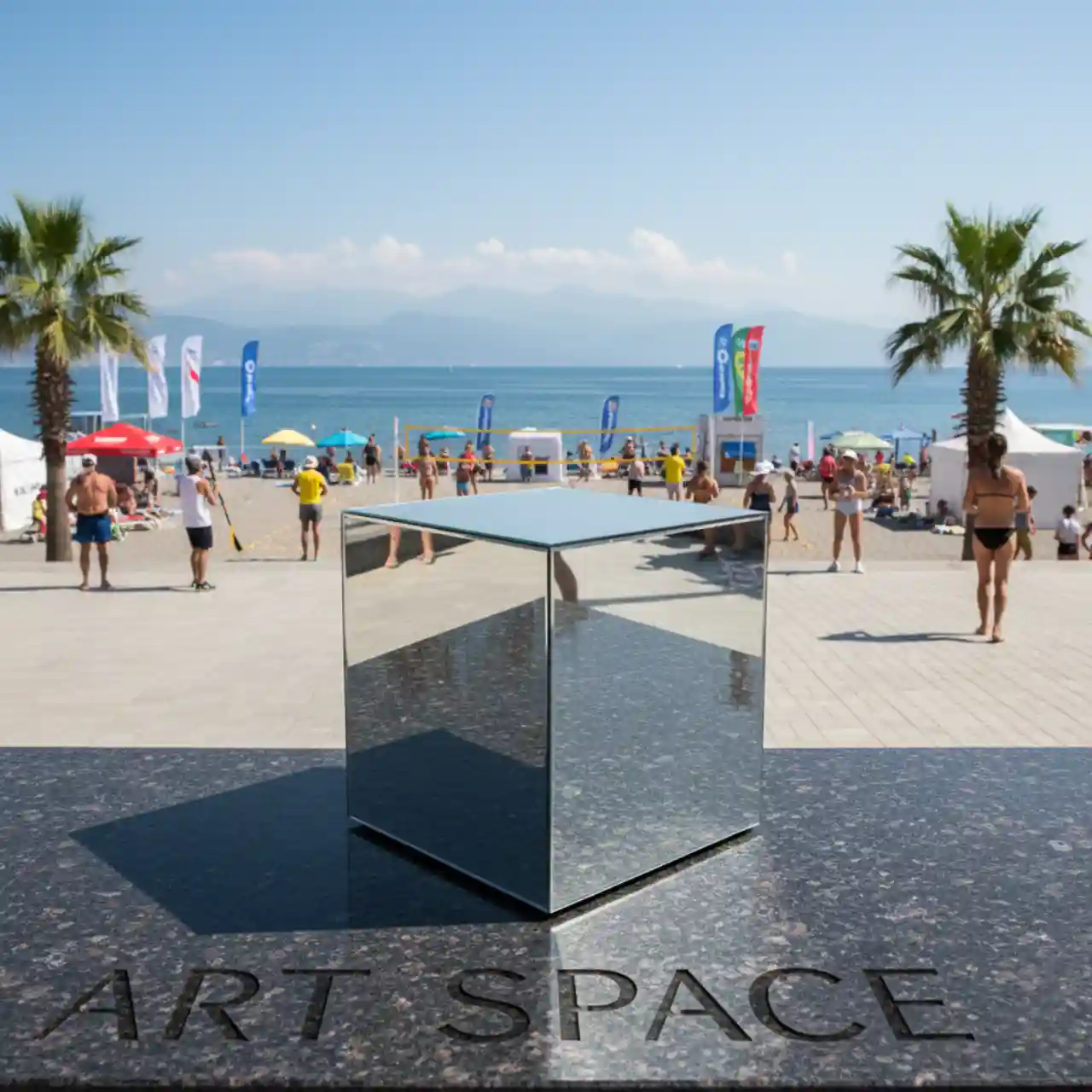 Столы ЗЕРКАЛЬНЫЕ - КУБЫ