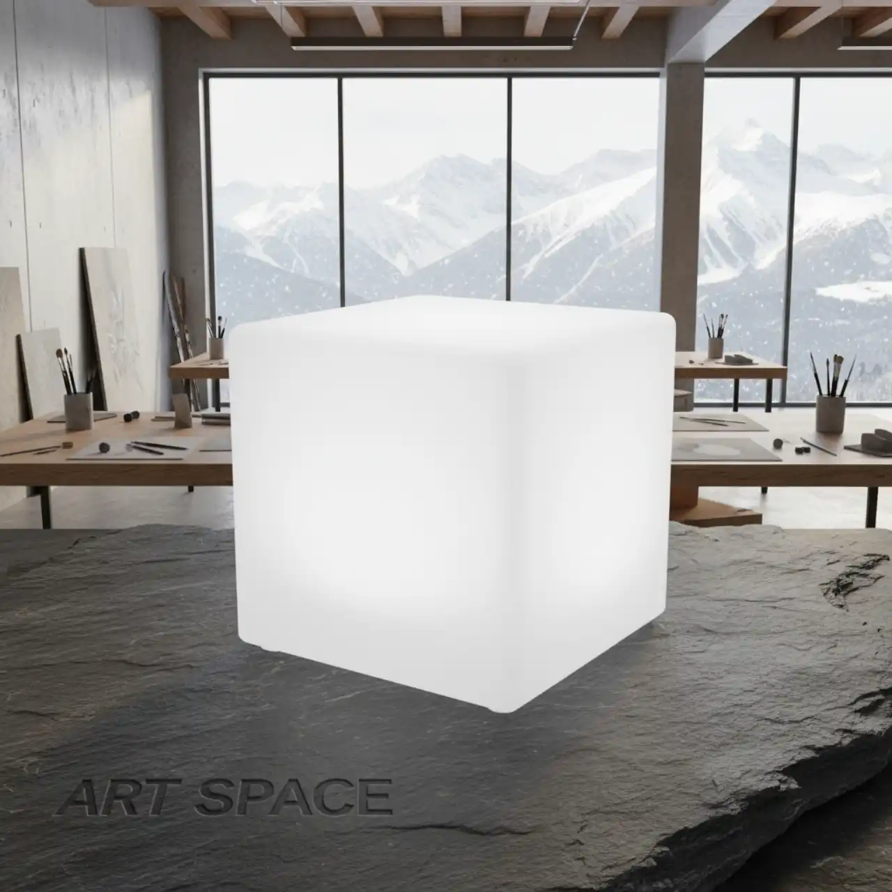 43х43 Столы журнальные светящиеся КУБЫ LED RGBW подсветка