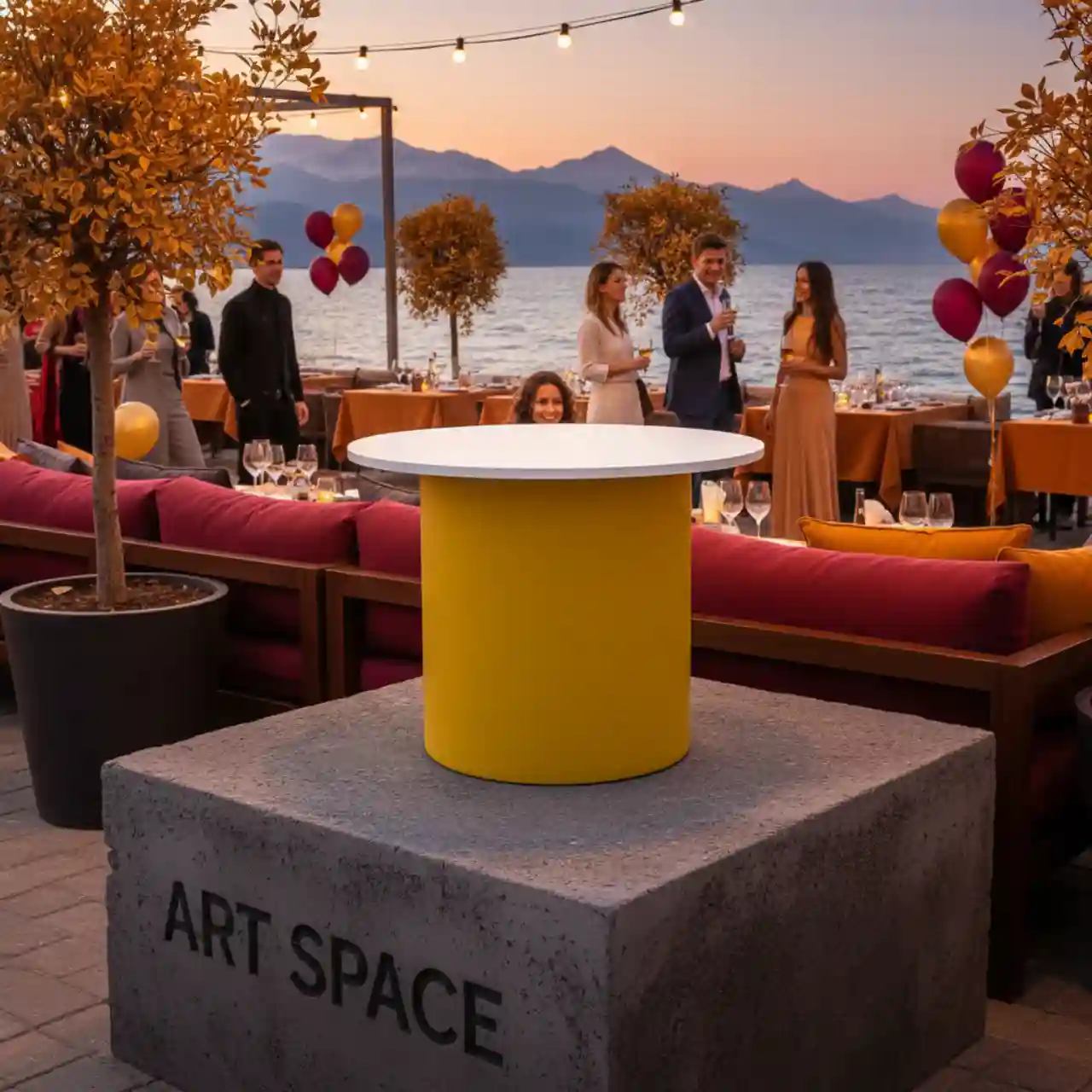 Столы журнальные TOKIO желтые