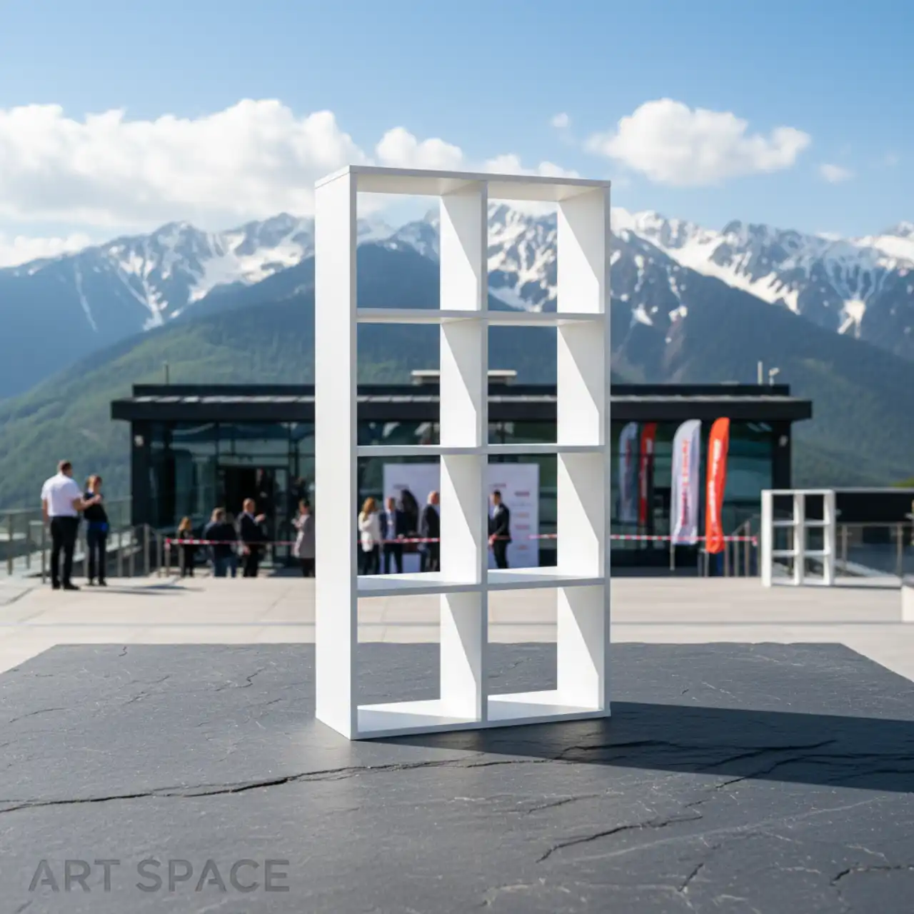 Стеллажи ЛДСП на 8 ячеек