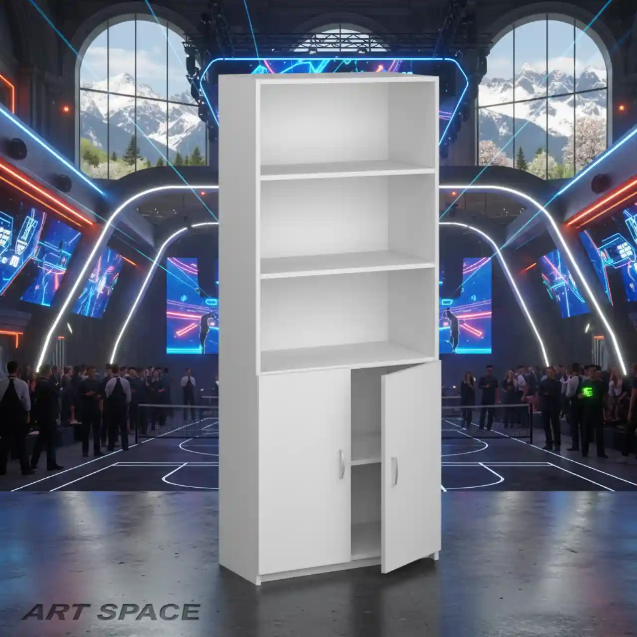 Шкафы стеллажи полуоткрытые