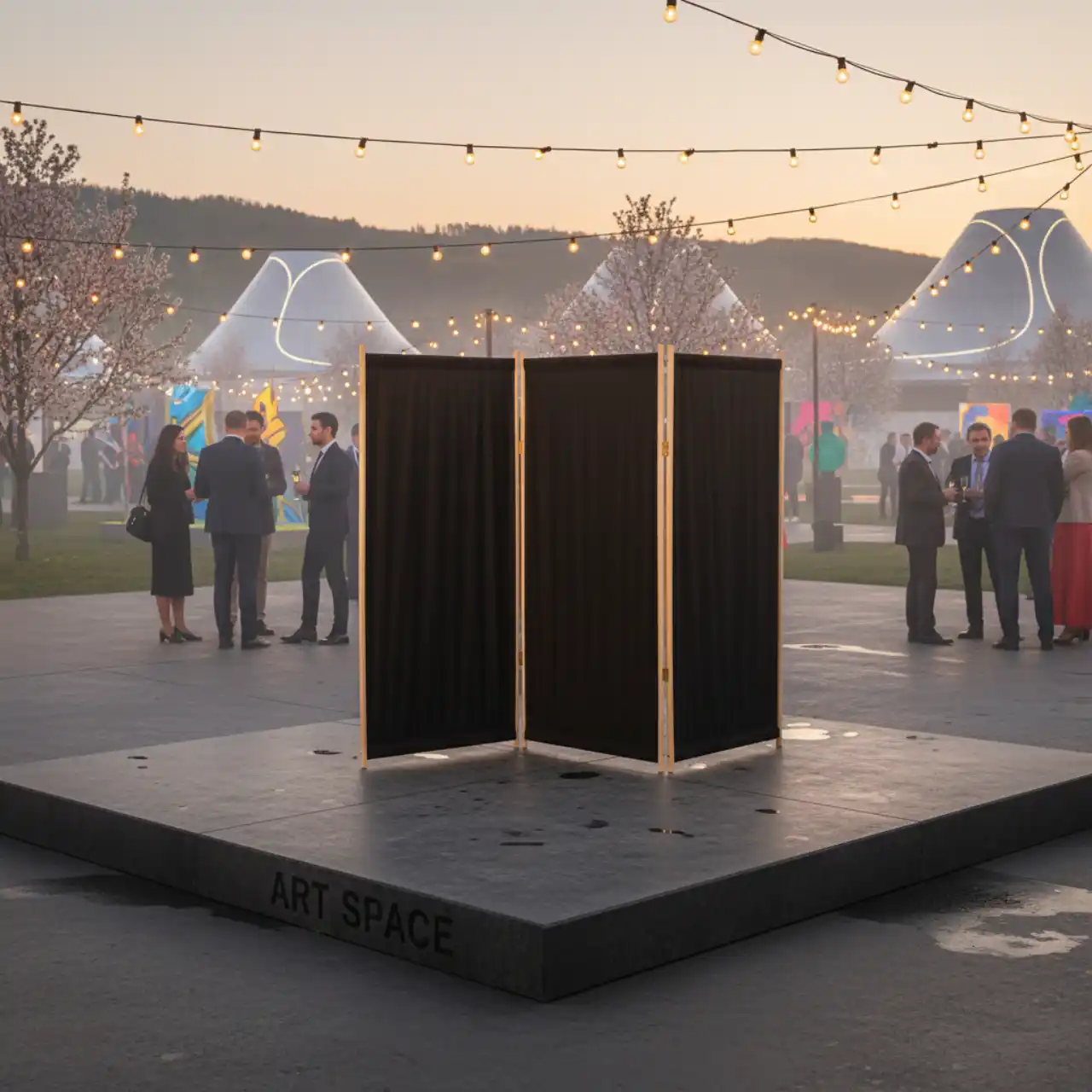 Ширмы тканевая