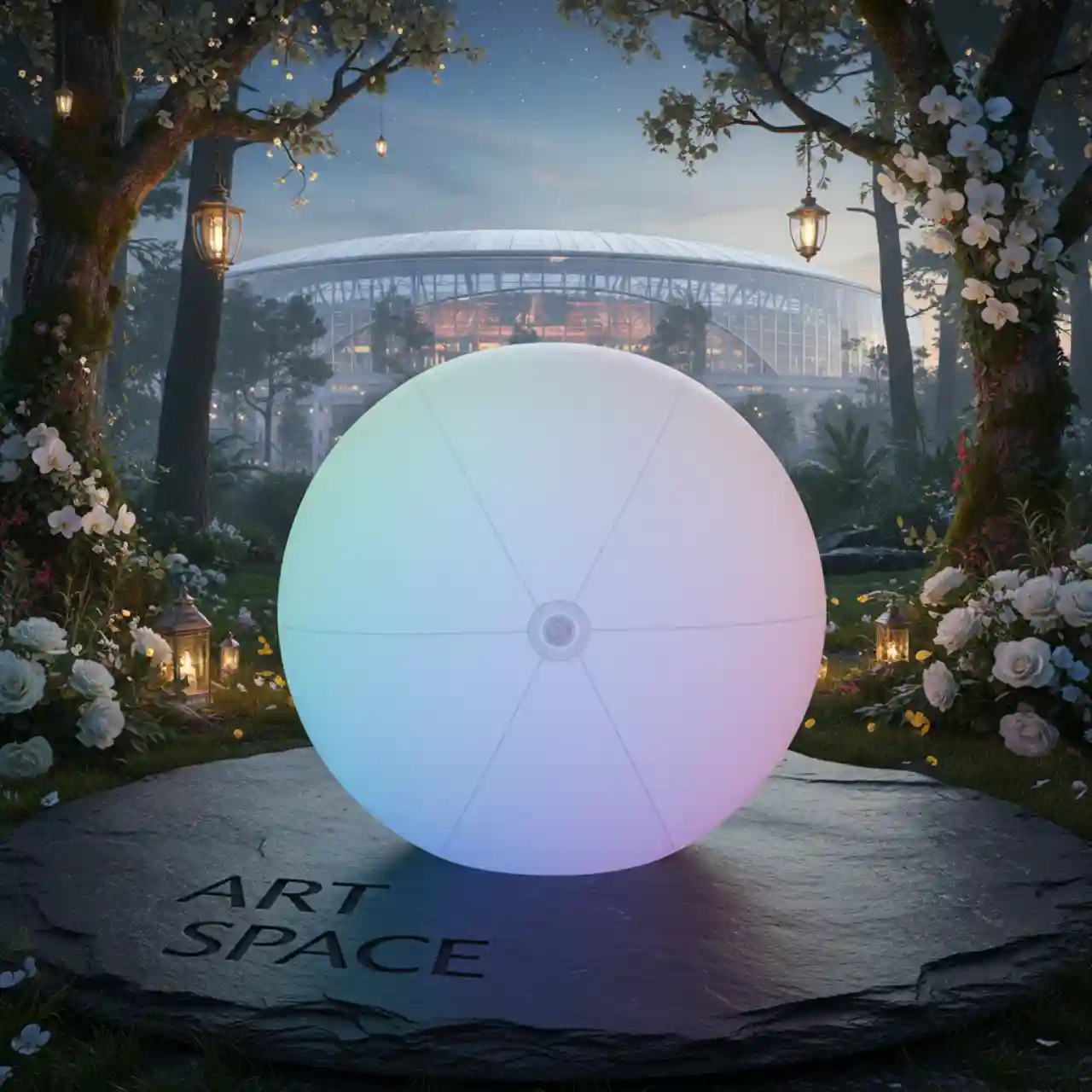 Надувные светящиеся шары LED подсветка в любой цвет RGBW.