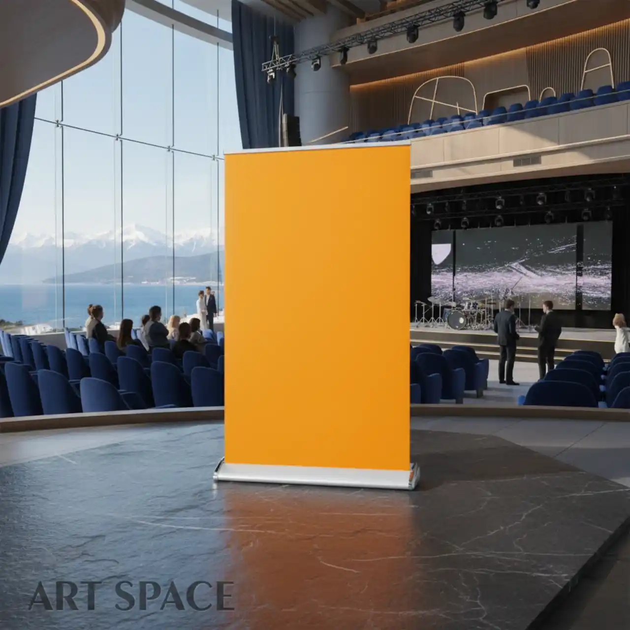 Стенды Каплевидный Roll Up 120х200 см.