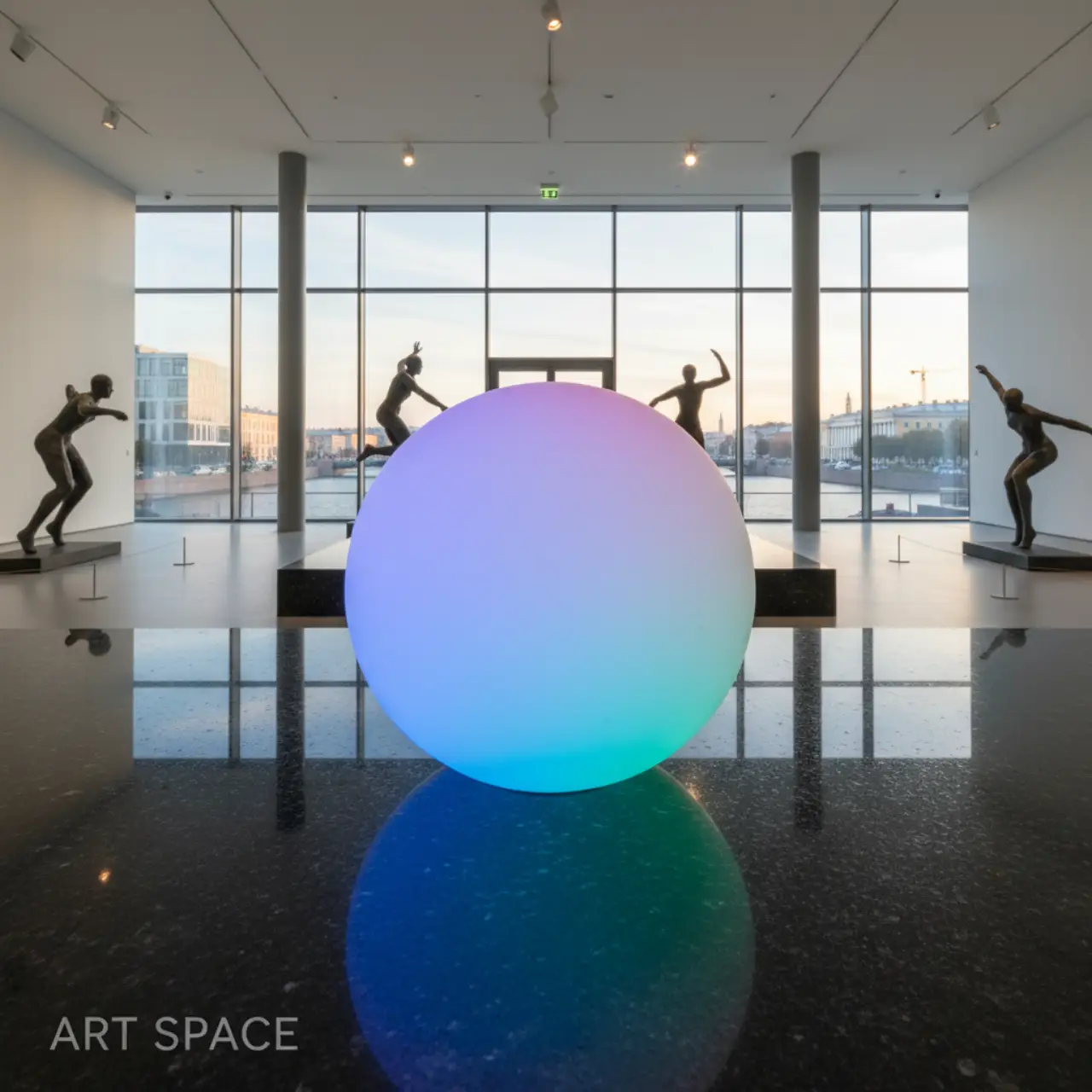 50 см. ШАРЫ светящиеся LED подсветка RGBW в любой цвет, возможно брендирование.