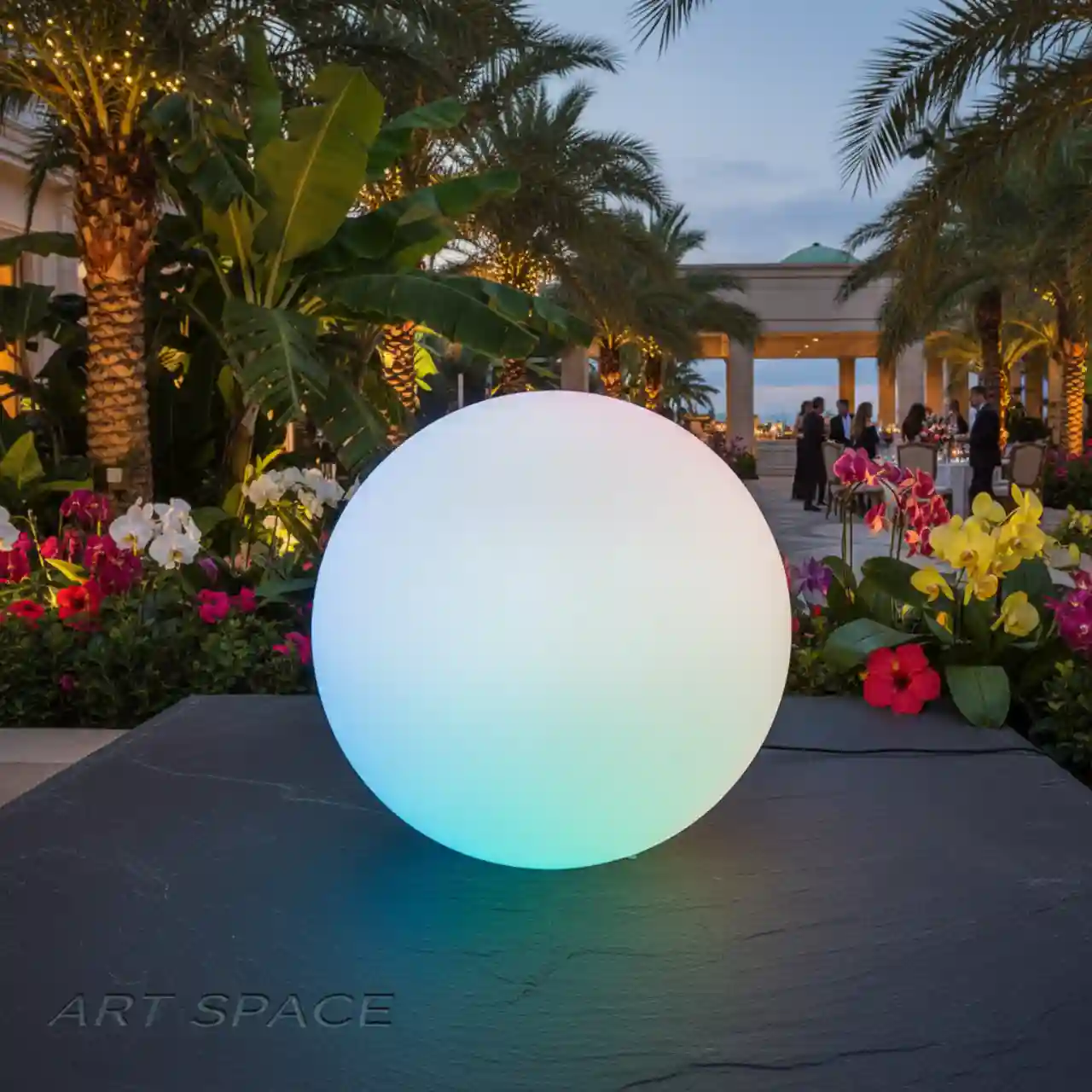 60 см. ШАРЫ светящиеся LED подсветка RGBW в любой цвет, возможно брендирование.