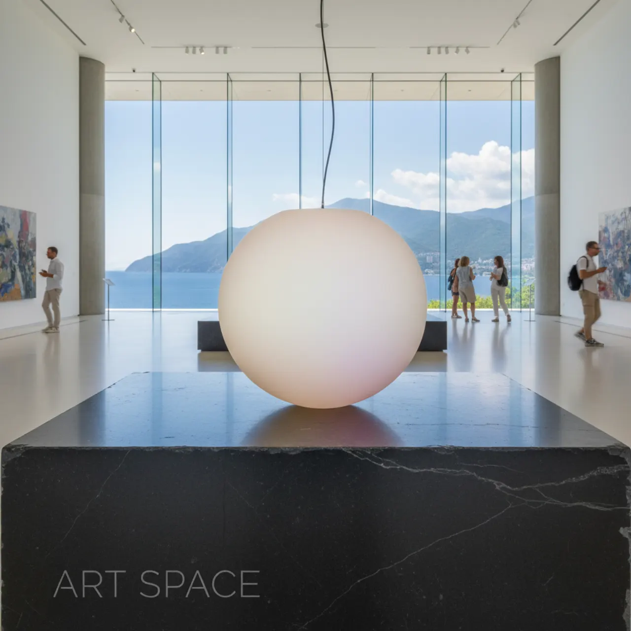 40 см. Подвесные ШАРЫ светящиеся LED подсветка RGBW в любой цвет, брендирование.