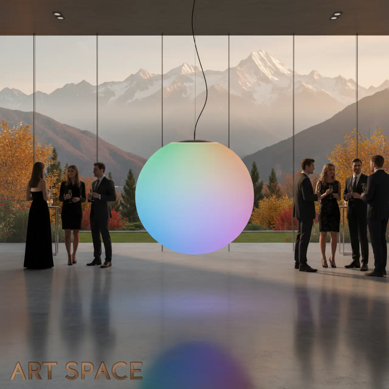 200 см. Подвесные ШАРЫ светящиеся LED подсветка RGBW в любой цвет, брендирование.